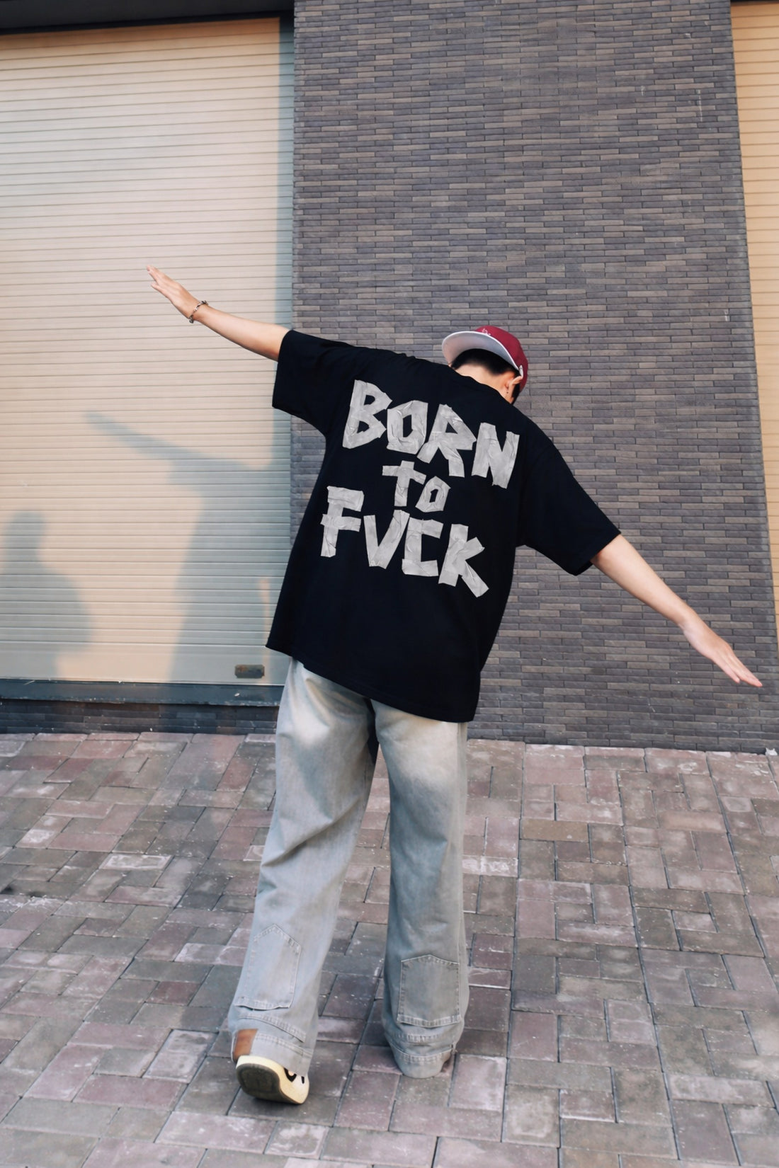 FFS cropped 2:3 | original_media:gid://shopify/MediaImage/30934346498151 | position:5 | Forfksake Born To Fuck Black T-Shirt
