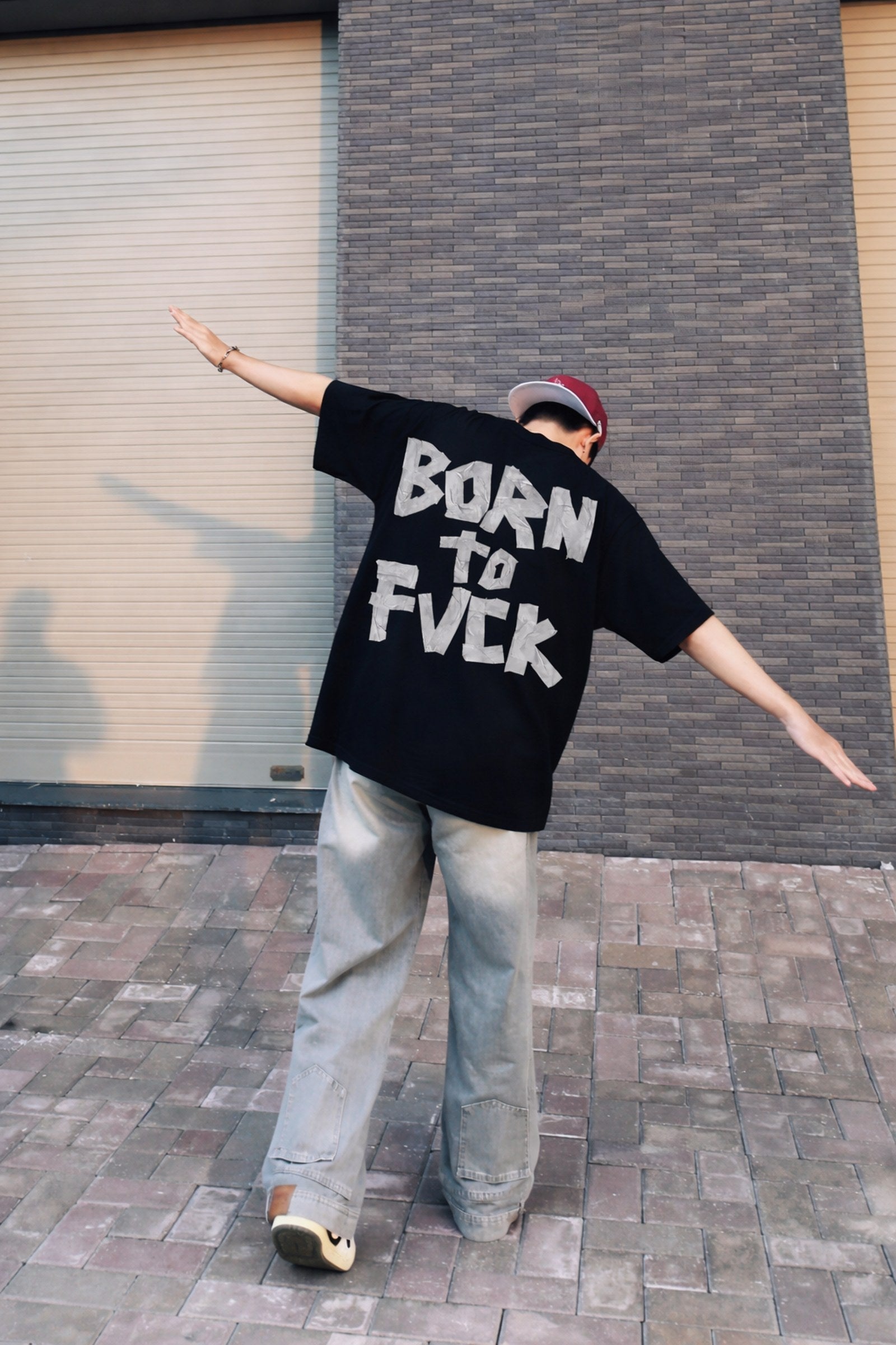 FFS cropped 2:3 | original_media:gid://shopify/MediaImage/30934346498151 | position:5 | Forfksake Born To Fuck Black T-Shirt