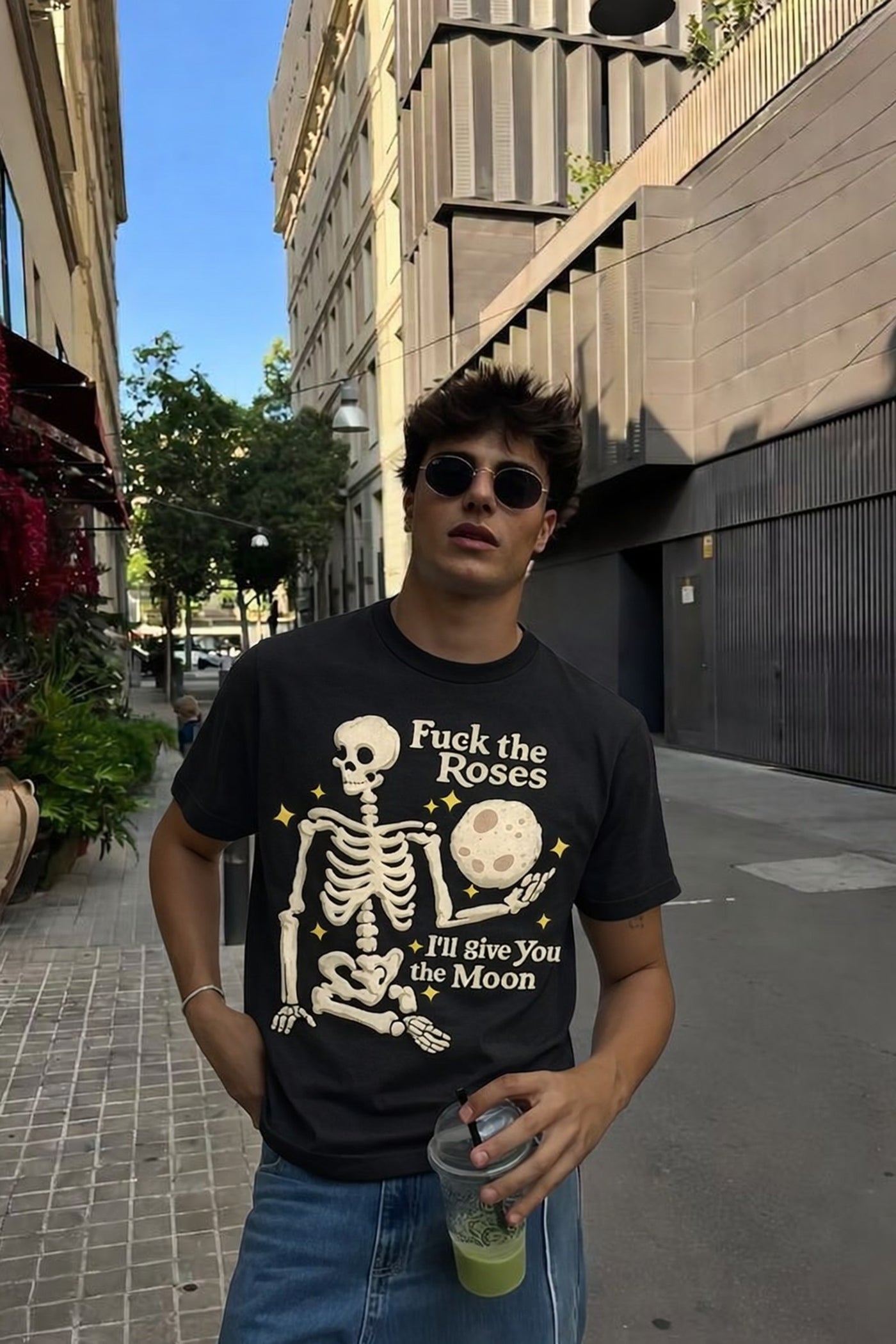 FFS cropped 2:3 | original_media:gid://shopify/MediaImage/30934347907175 | position:5 | Forfksake Giving You Moon Tee - Black