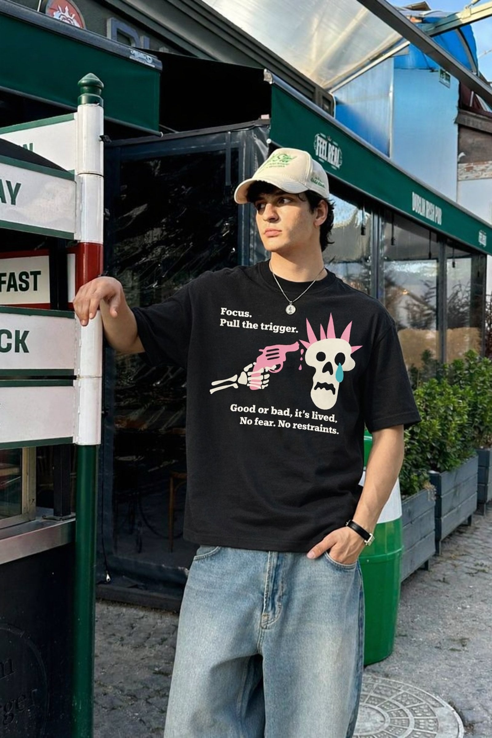 FFS cropped 2:3 | original_media:gid://shopify/MediaImage/30934350954599 | position:5 | Forfksake Trigger Pull Tee - Black