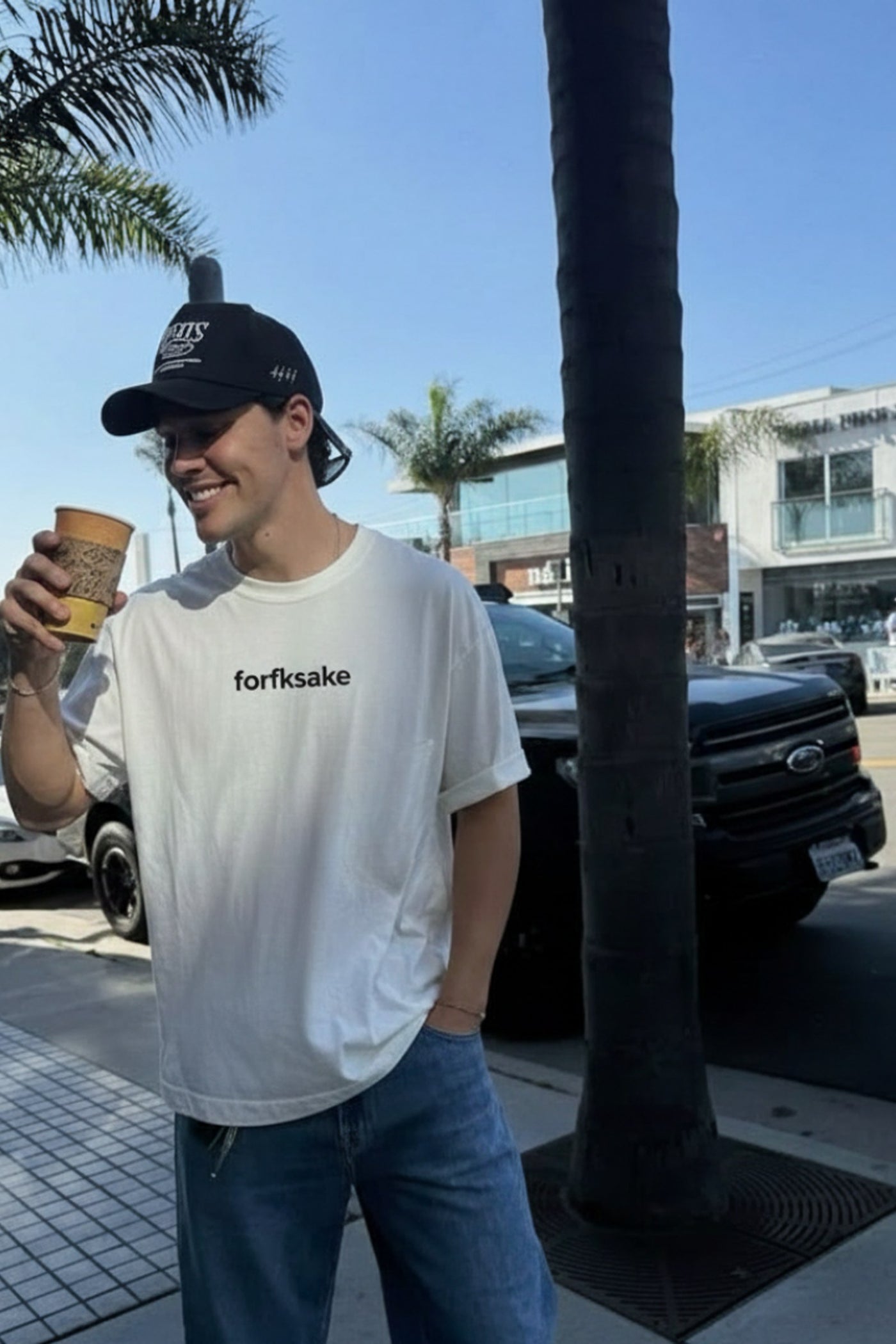 FFS cropped 2:3 | original_media:gid://shopify/MediaImage/30933580808295 | position:6 | Forfksake Alcoholic White T-Shirt