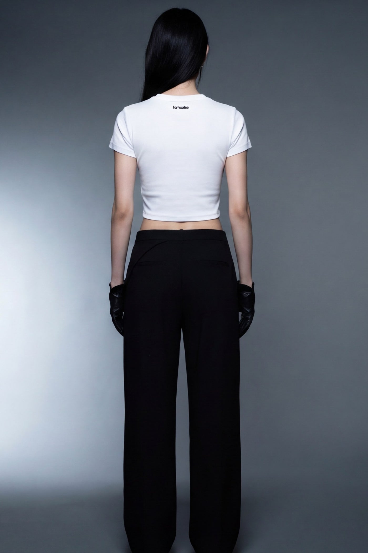 FFS cropped 2:3 | original_media:gid://shopify/MediaImage/30933642510439 | position:6 | Forfksake Angel Cute White Baby Tee