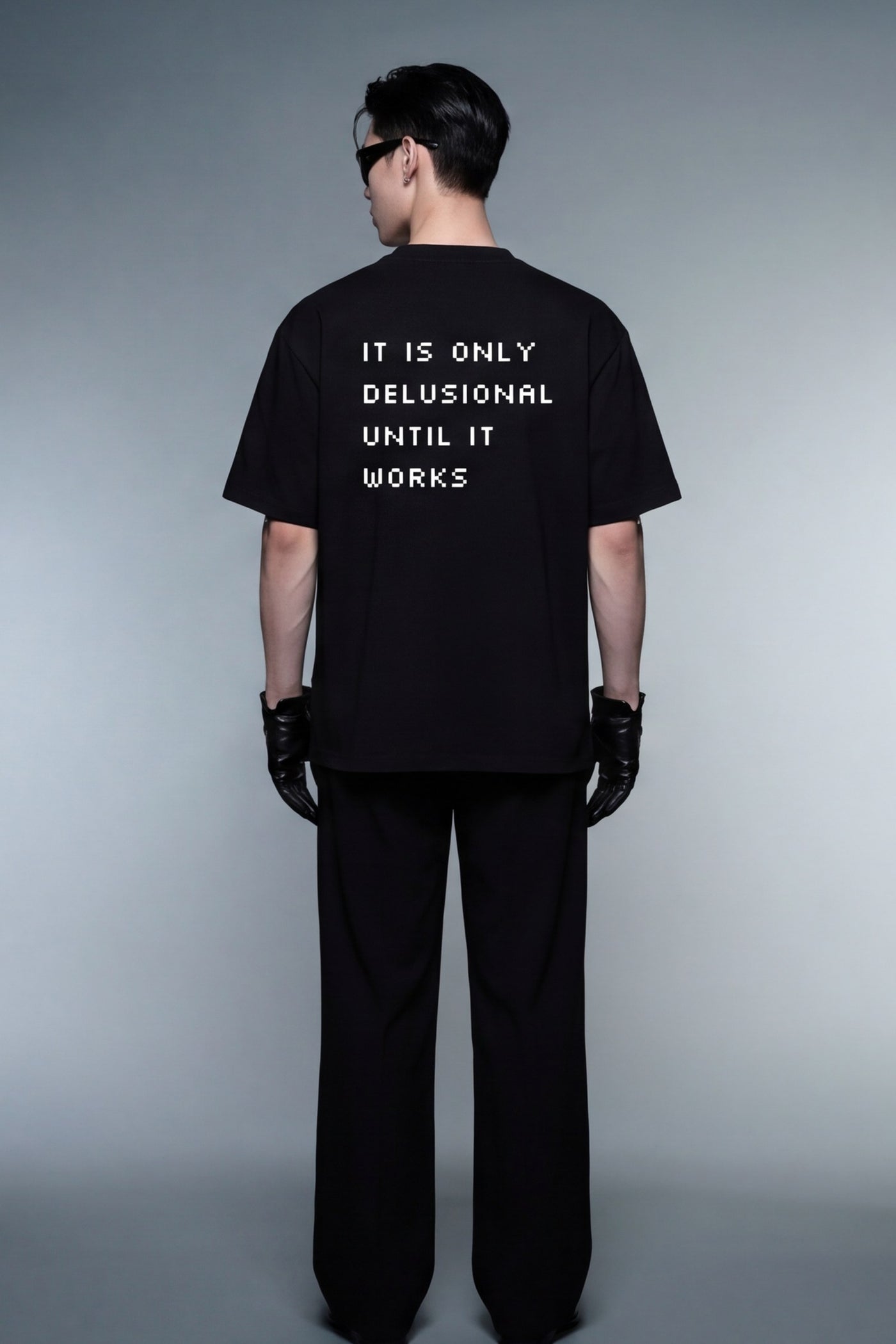 FFS cropped 2:3 | original_media:gid://shopify/MediaImage/30933687337063 | position:6 | Forfksake Delusional GPT Black T-Shirt