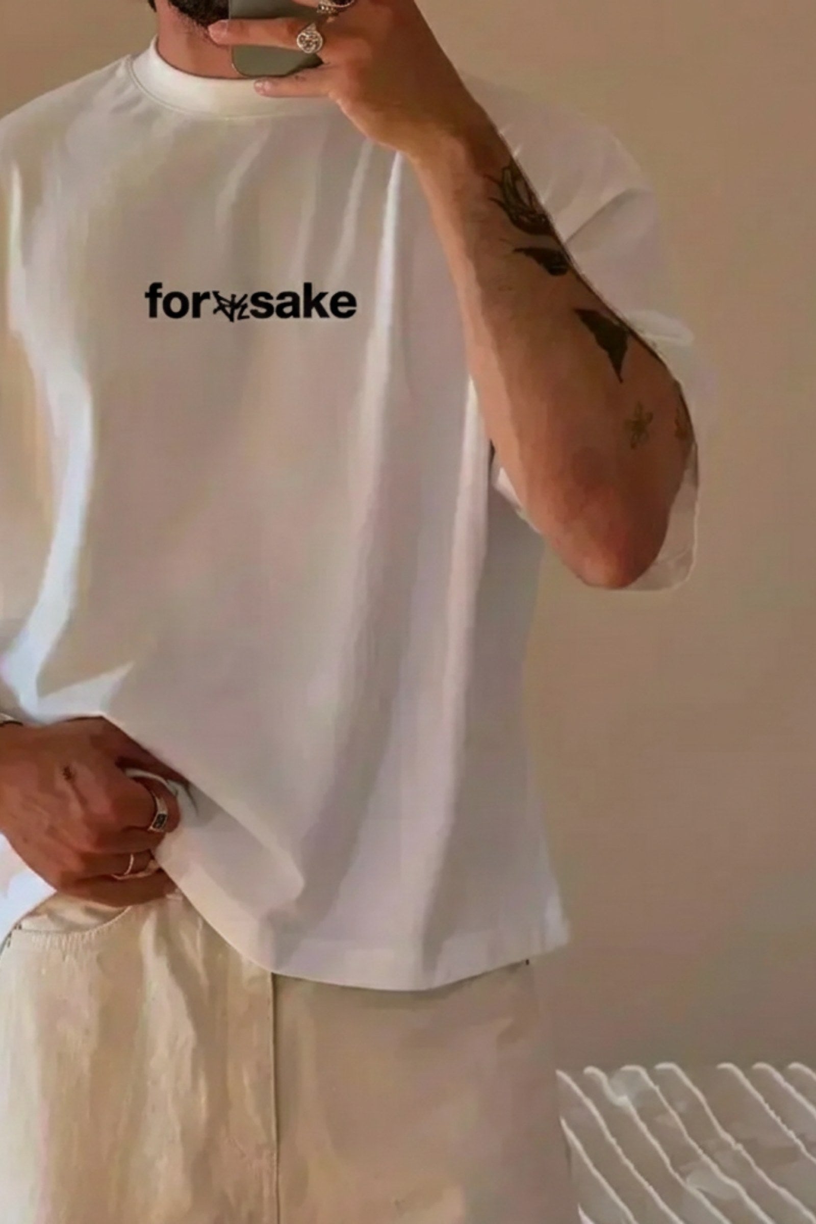 FFS cropped 2:3 | original_media:gid://shopify/MediaImage/30933689303143 | position:6 | Forfksake Dirty Martini Club Nude White T-Shirt