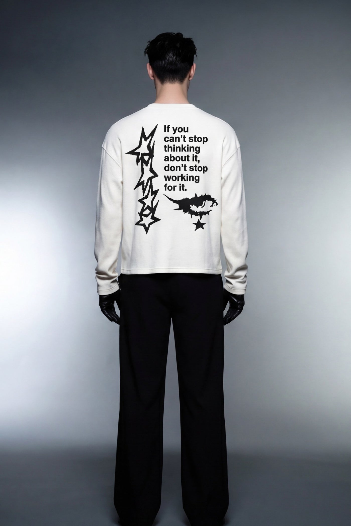 FFS cropped 2:3 | original_media:gid://shopify/MediaImage/30933694316647 | position:6 | Forfksake Don't Stop Working Waffle Long Sleeve Off White
