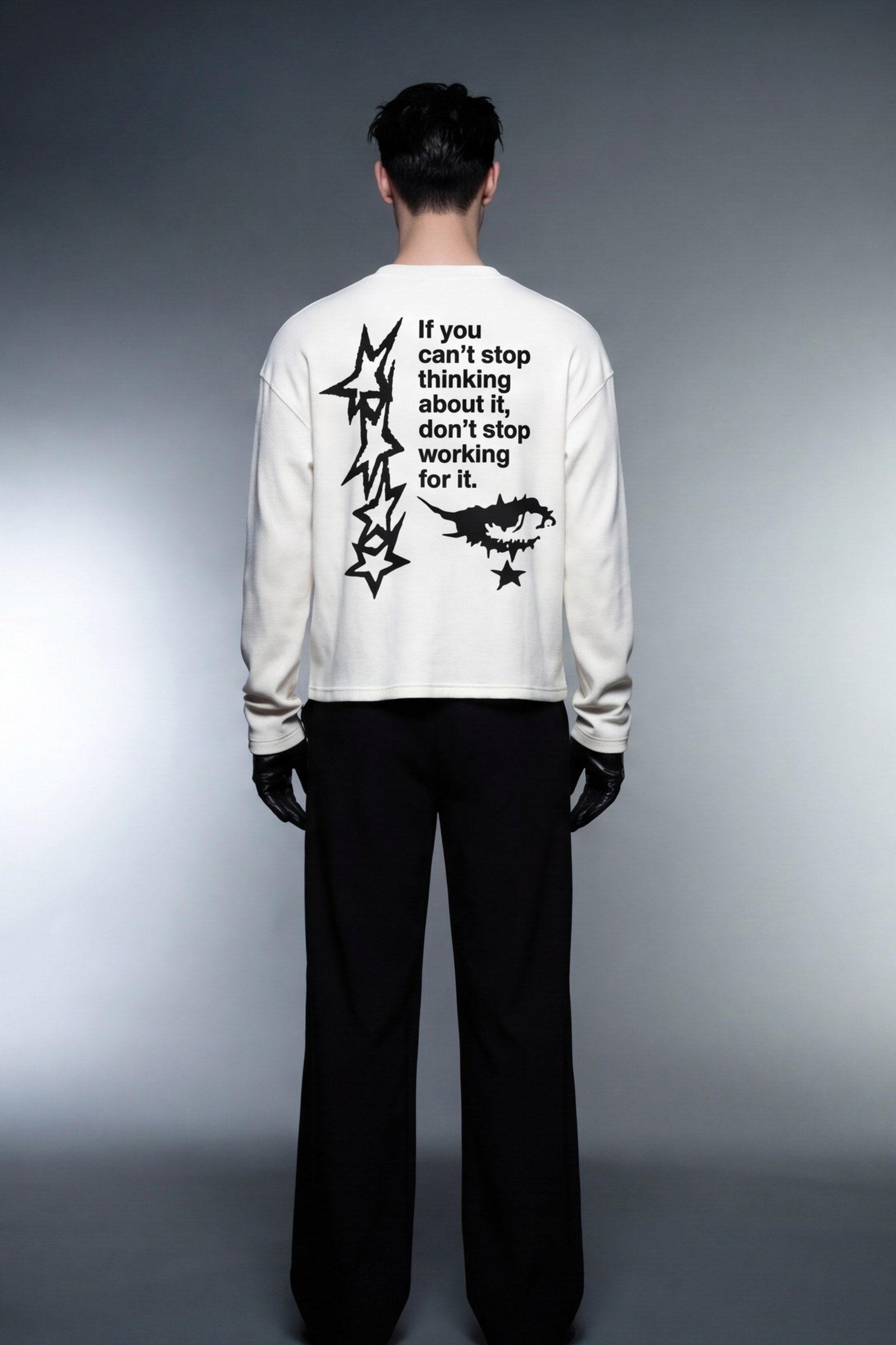 FFS cropped 2:3 | original_media:gid://shopify/MediaImage/30933694316647 | position:6 | Forfksake Don't Stop Working Waffle Long Sleeve Off White