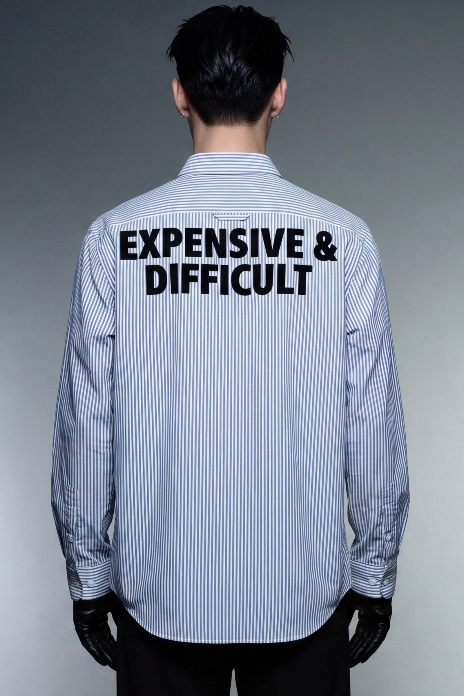 FFS cropped 2:3 | original_media:gid://shopify/MediaImage/30933740519527 | position:6 | Forfksake Expensive & Difficult Striped Shirt Blue