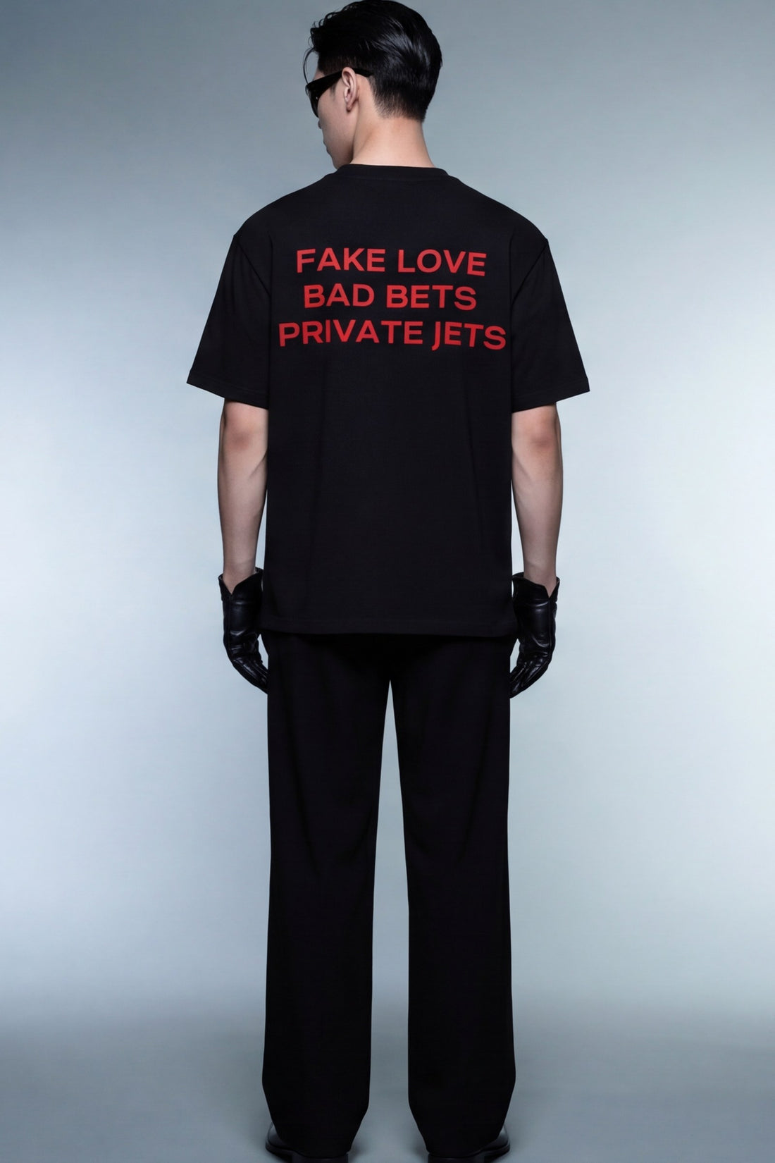 FFS cropped 2:3 | original_media:gid://shopify/MediaImage/30933744549991 | position:6 | Forfksake Fake Love Black T-Shirt