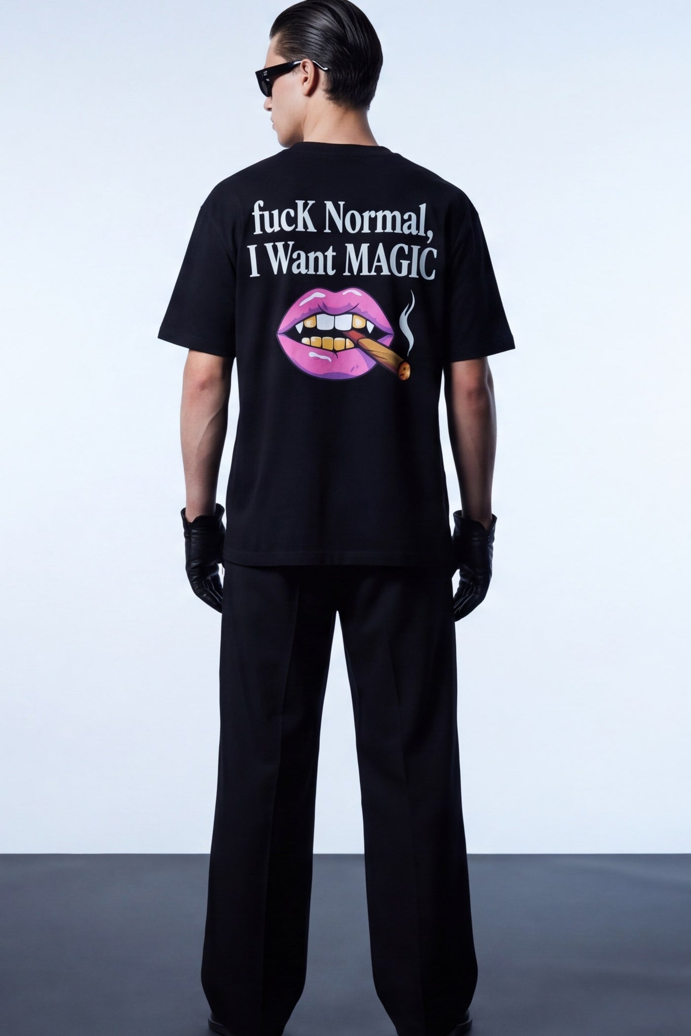 FFS cropped 2:3 | original_media:gid://shopify/MediaImage/30933763358823 | position:6 | Forfksake Fuck Normal I Want Magic T-Shirt(black)