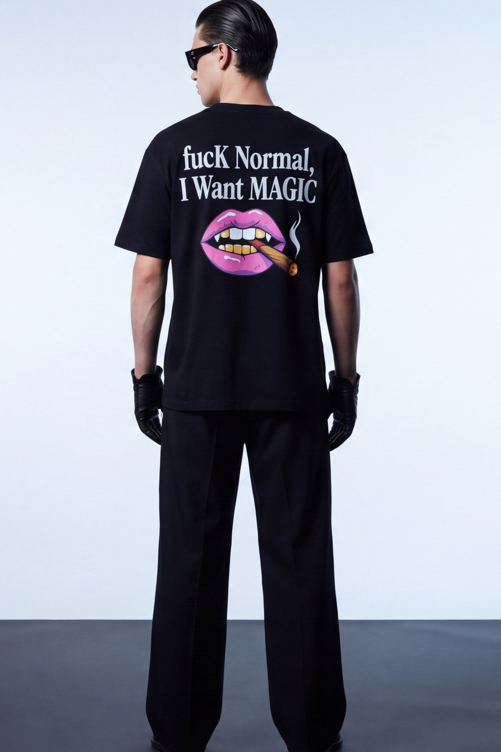 FFS cropped 2:3 | original_media:gid://shopify/MediaImage/30933763358823 | position:6 | Forfksake Fuck Normal I Want Magic T-Shirt(black)