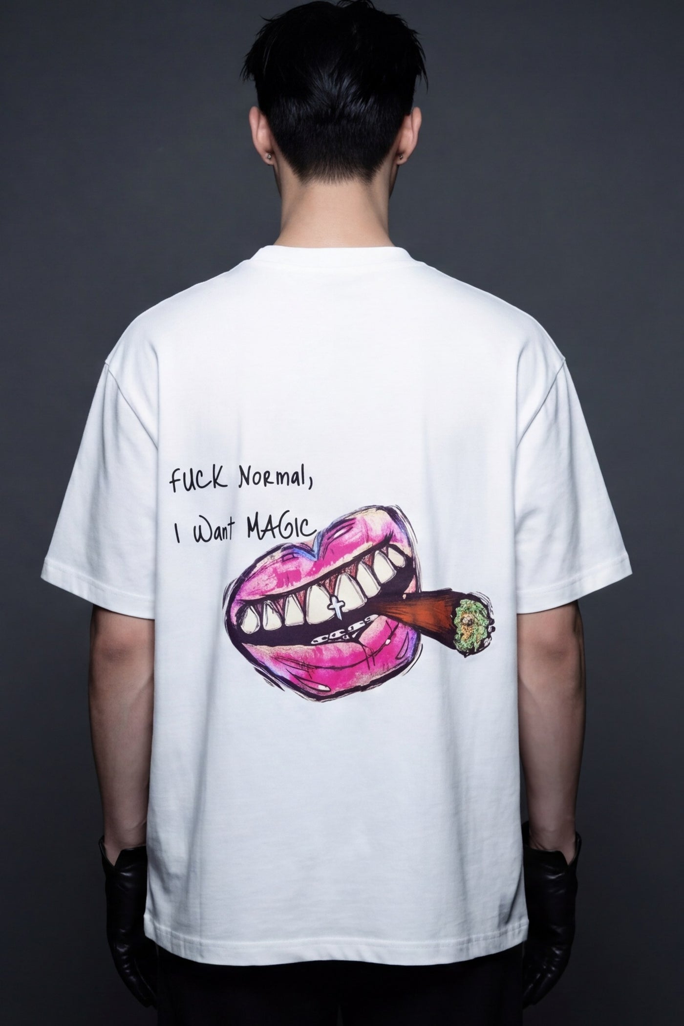 FFS cropped 2:3 | original_media:gid://shopify/MediaImage/30933766897767 | position:6 | Forfksake Fuck Normal I Want Magic T-Shirt(white)