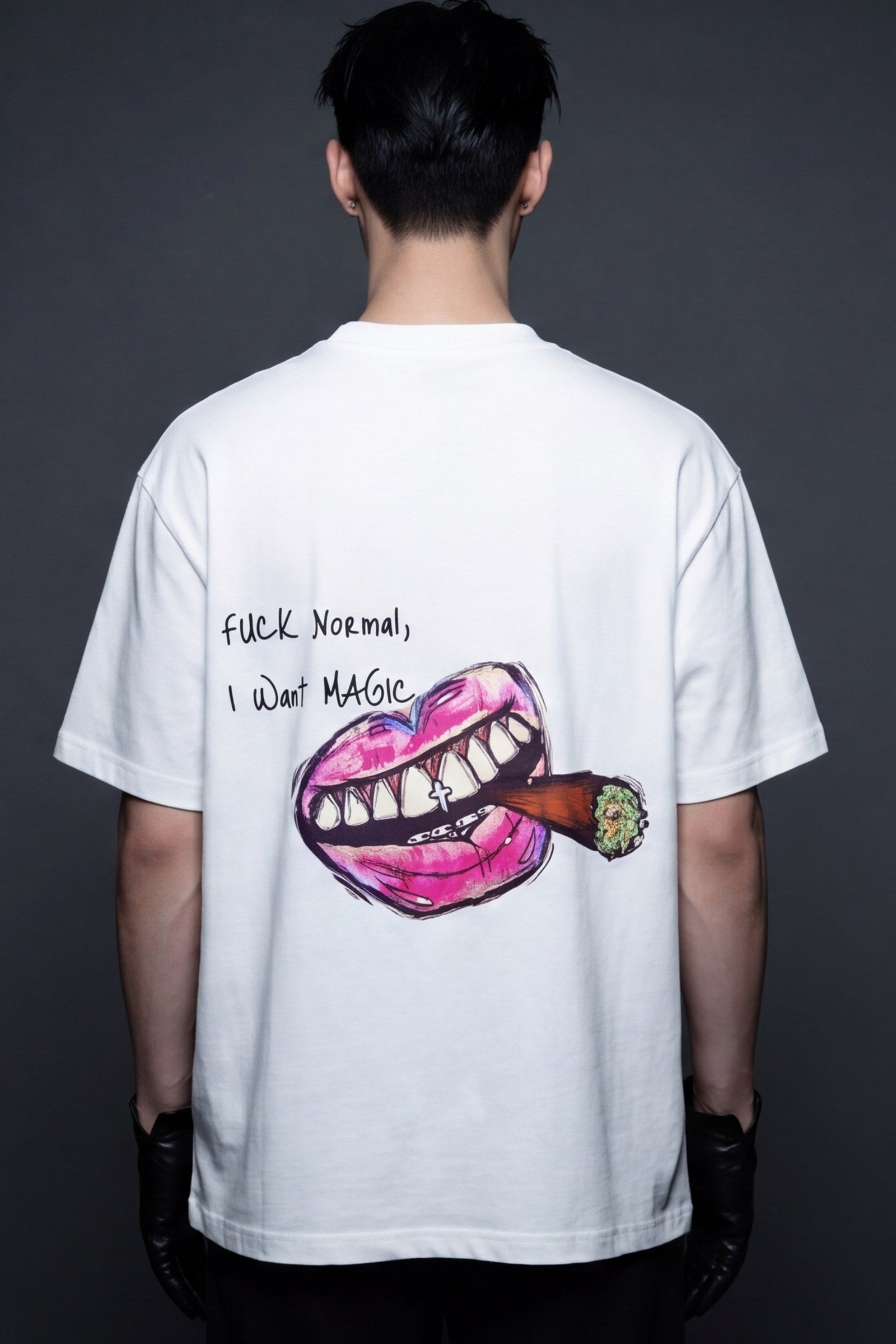 FFS cropped 2:3 | original_media:gid://shopify/MediaImage/30933766897767 | position:6 | Forfksake Fuck Normal I Want Magic T-Shirt(white)