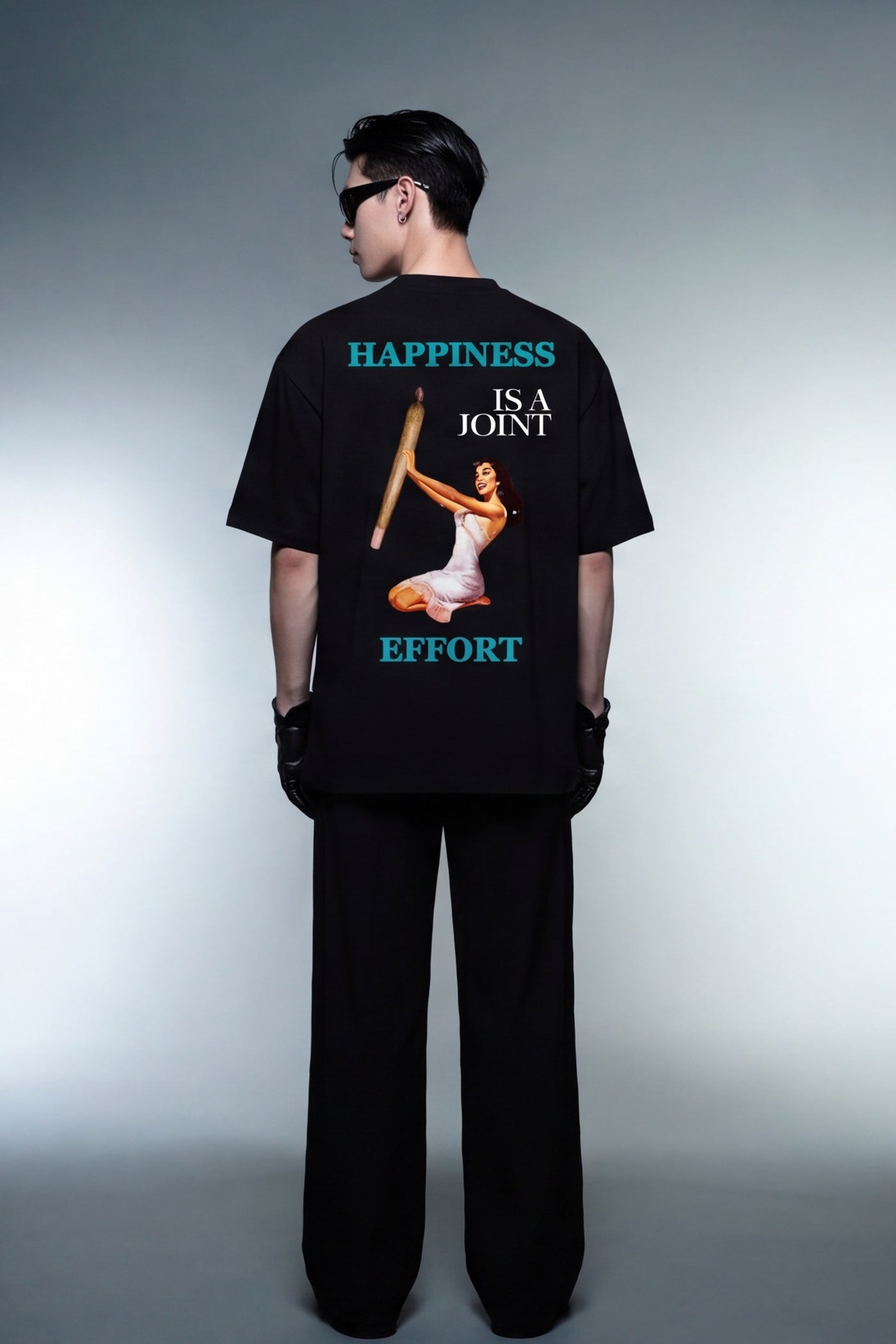 FFS cropped 2:3 | original_media:gid://shopify/MediaImage/30933958557799 | position:6 | Forfksake Happiness Is A Joint Effort T-Shirt(black)