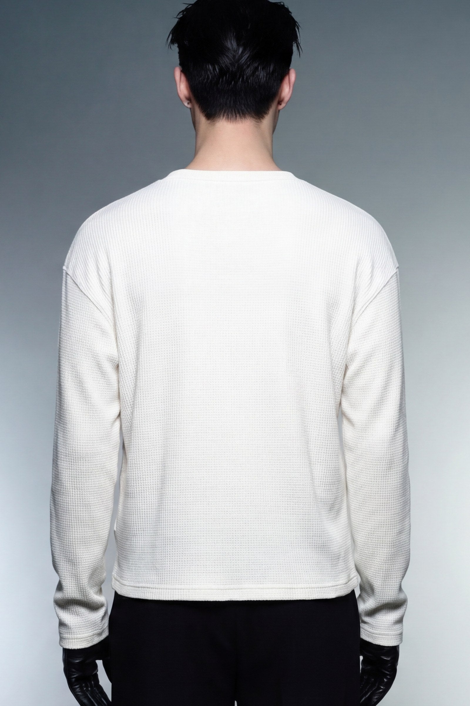 FFS cropped 2:3 | original_media:gid://shopify/MediaImage/30933983101031 | position:6 | Forfksake I Am Fashion Waffle Long Sleeve Off White