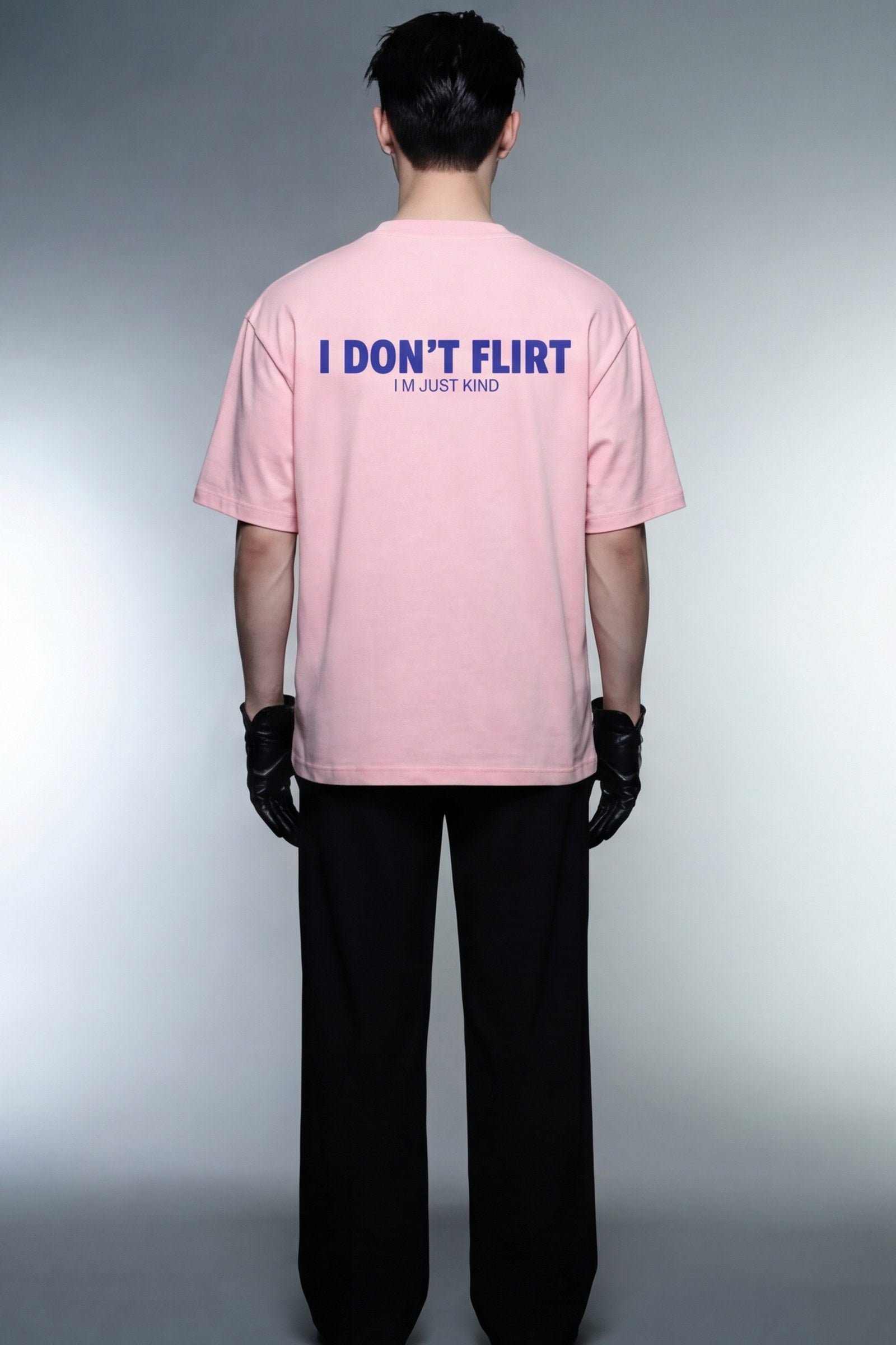 FFS cropped 2:3 | original_media:gid://shopify/MediaImage/30933990670439 | position:6 | Forfksake I Don't Flirt Pink T-Shirt