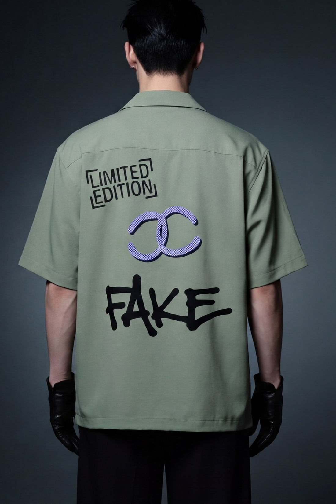 FFS cropped 2:3 | original_media:gid://shopify/MediaImage/30934016163943 | position:6 | Forfksake Limited Edition Fake Bowling Shirt (Sage Green)