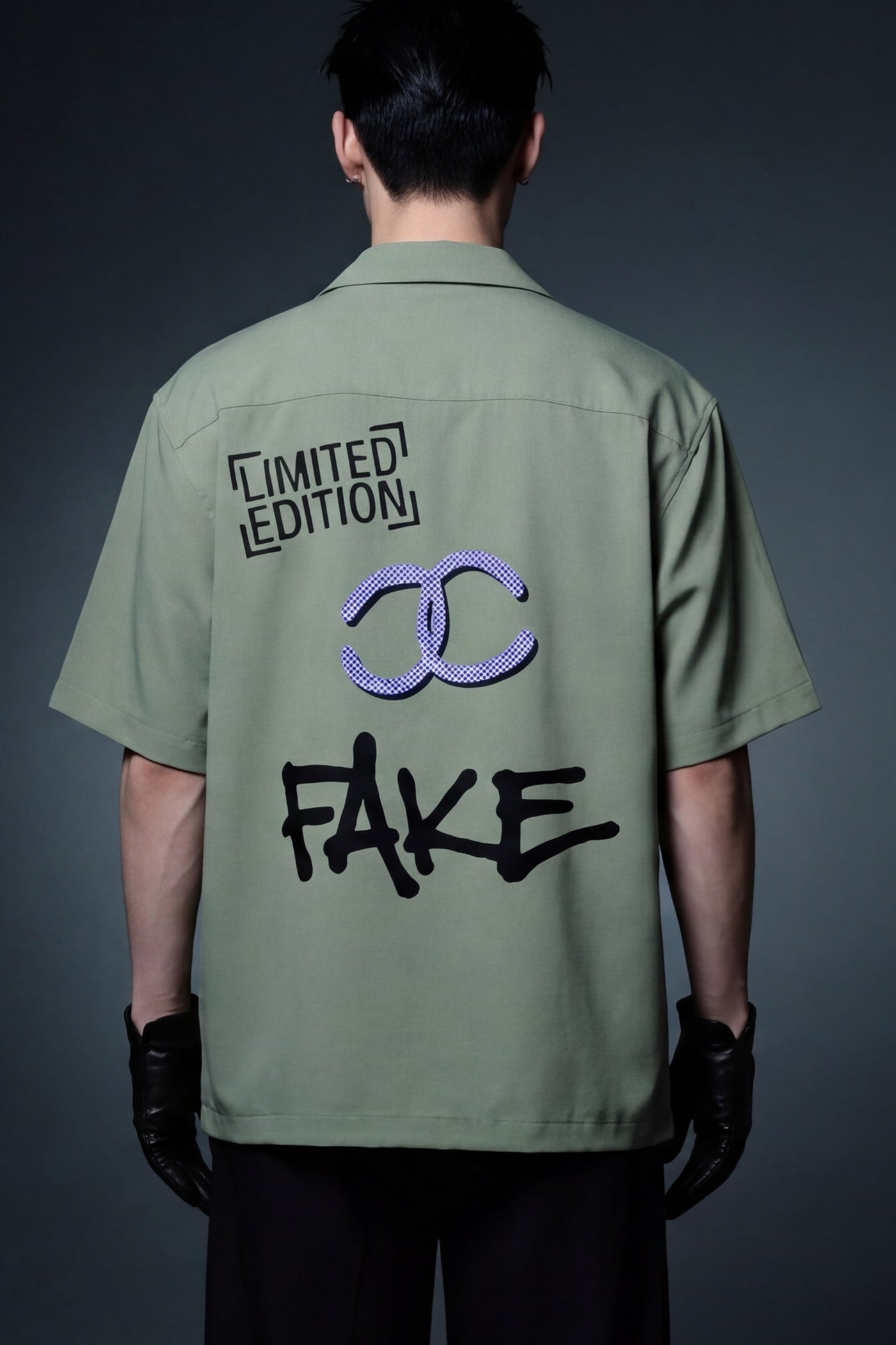 FFS cropped 2:3 | original_media:gid://shopify/MediaImage/30934016163943 | position:6 | Forfksake Limited Edition Fake Bowling Shirt (Sage Green)
