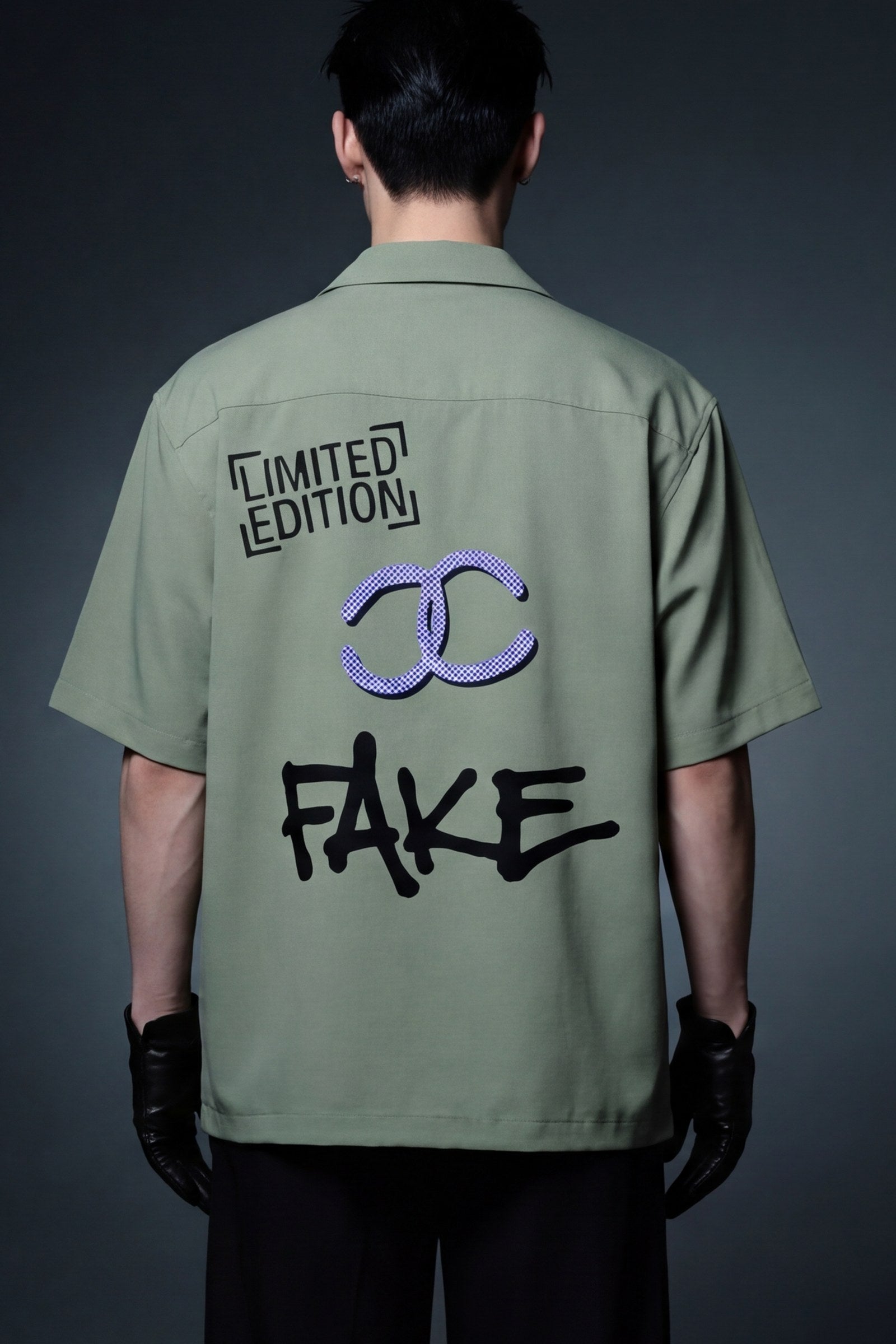 FFS cropped 2:3 | original_media:gid://shopify/MediaImage/30934016163943 | position:6 | Forfksake Limited Edition Fake Bowling Shirt (Sage Green)