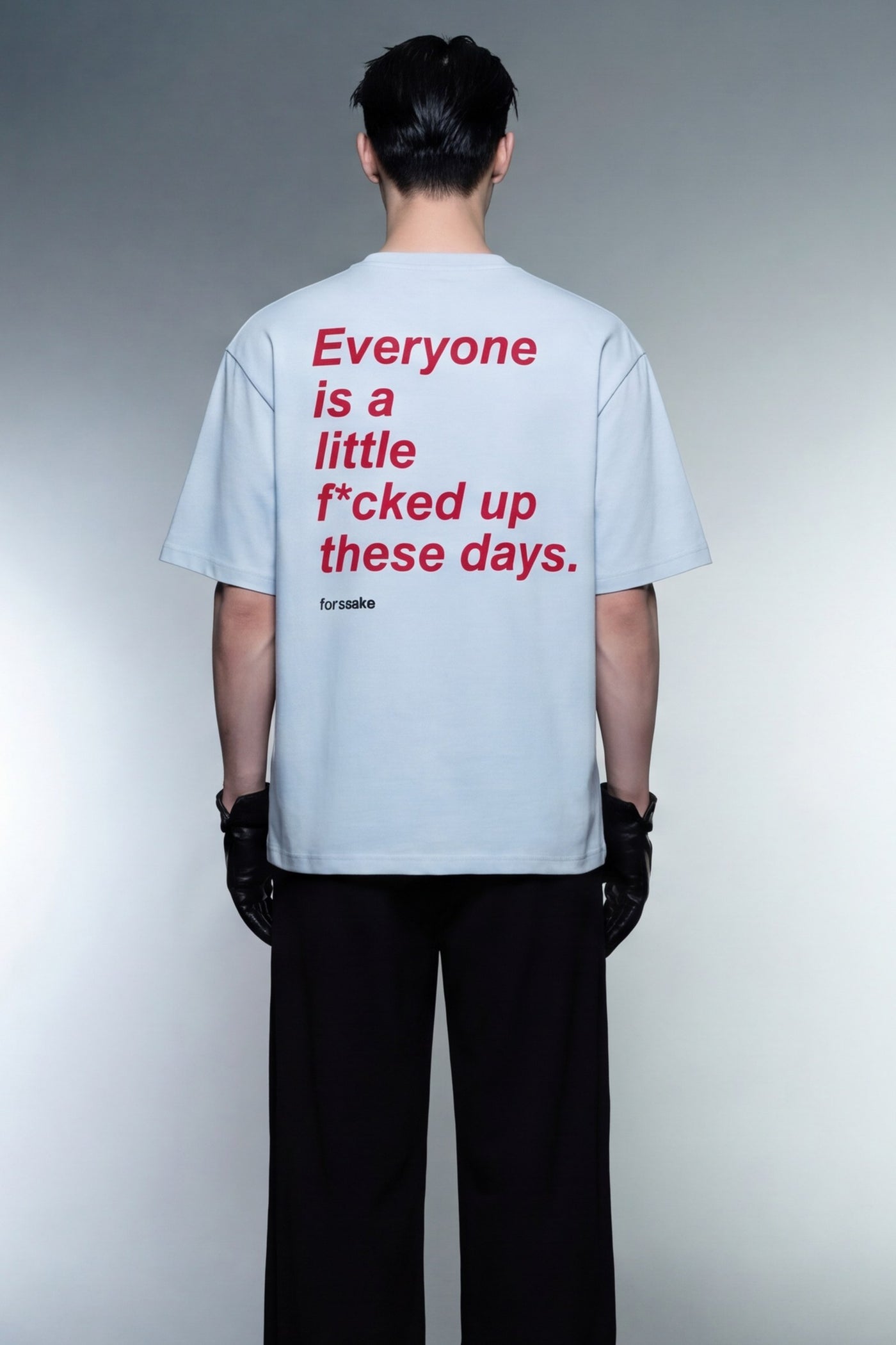 FFS cropped 2:3 | original_media:gid://shopify/MediaImage/30934018359399 | position:6 | Forfksake Little Fucked Up T-Shirt Ice Blue