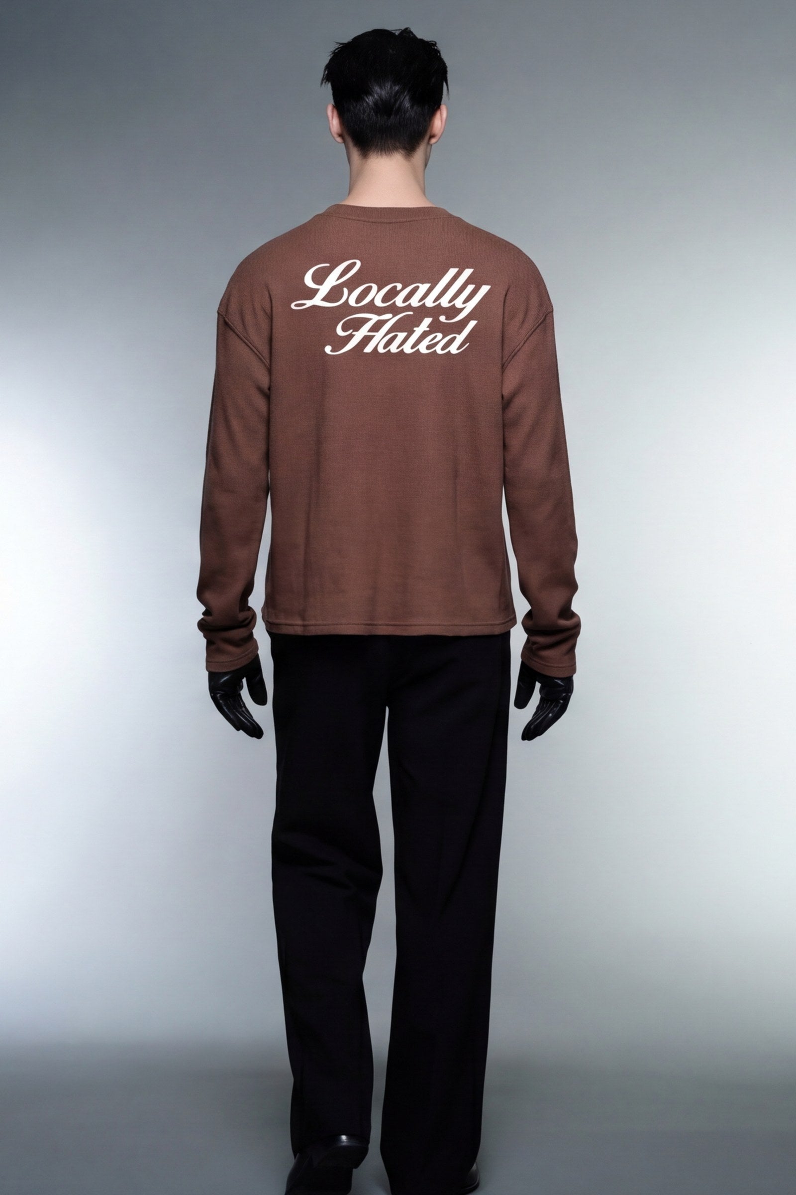 FFS cropped 2:3 | original_media:gid://shopify/MediaImage/30934020751463 | position:6 | Forfksake Locally Hated Waffle Long Sleeve Brown