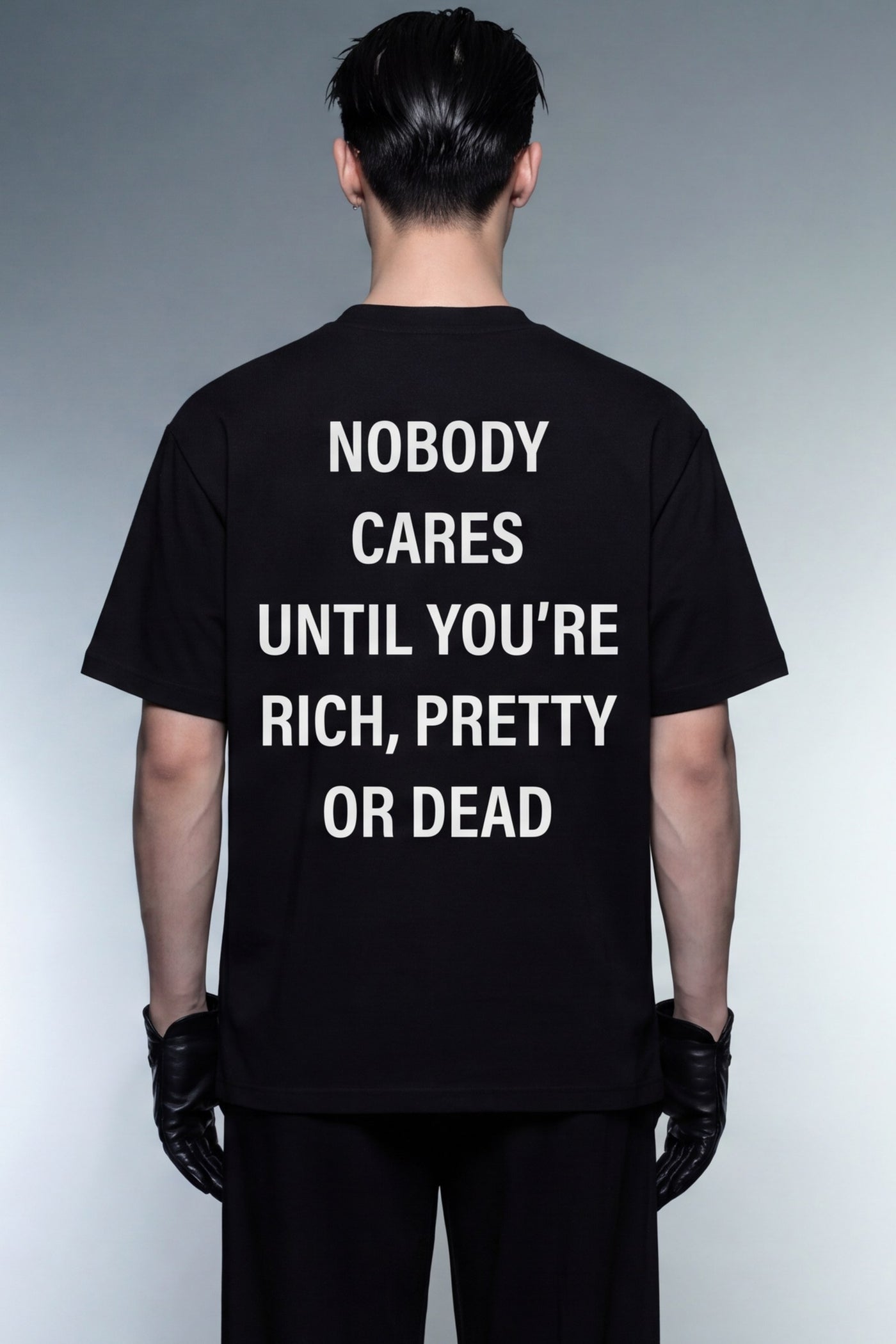 FFS cropped 2:3 | original_media:gid://shopify/MediaImage/30934098378855 | position:6 | Forfksake Nobody Black T-Shirt