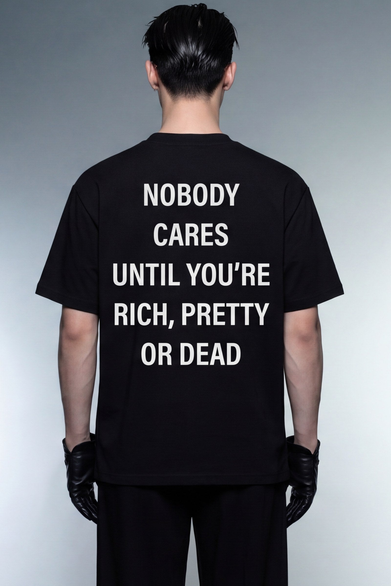 FFS cropped 2:3 | original_media:gid://shopify/MediaImage/30934098378855 | position:6 | Forfksake Nobody Black T-Shirt