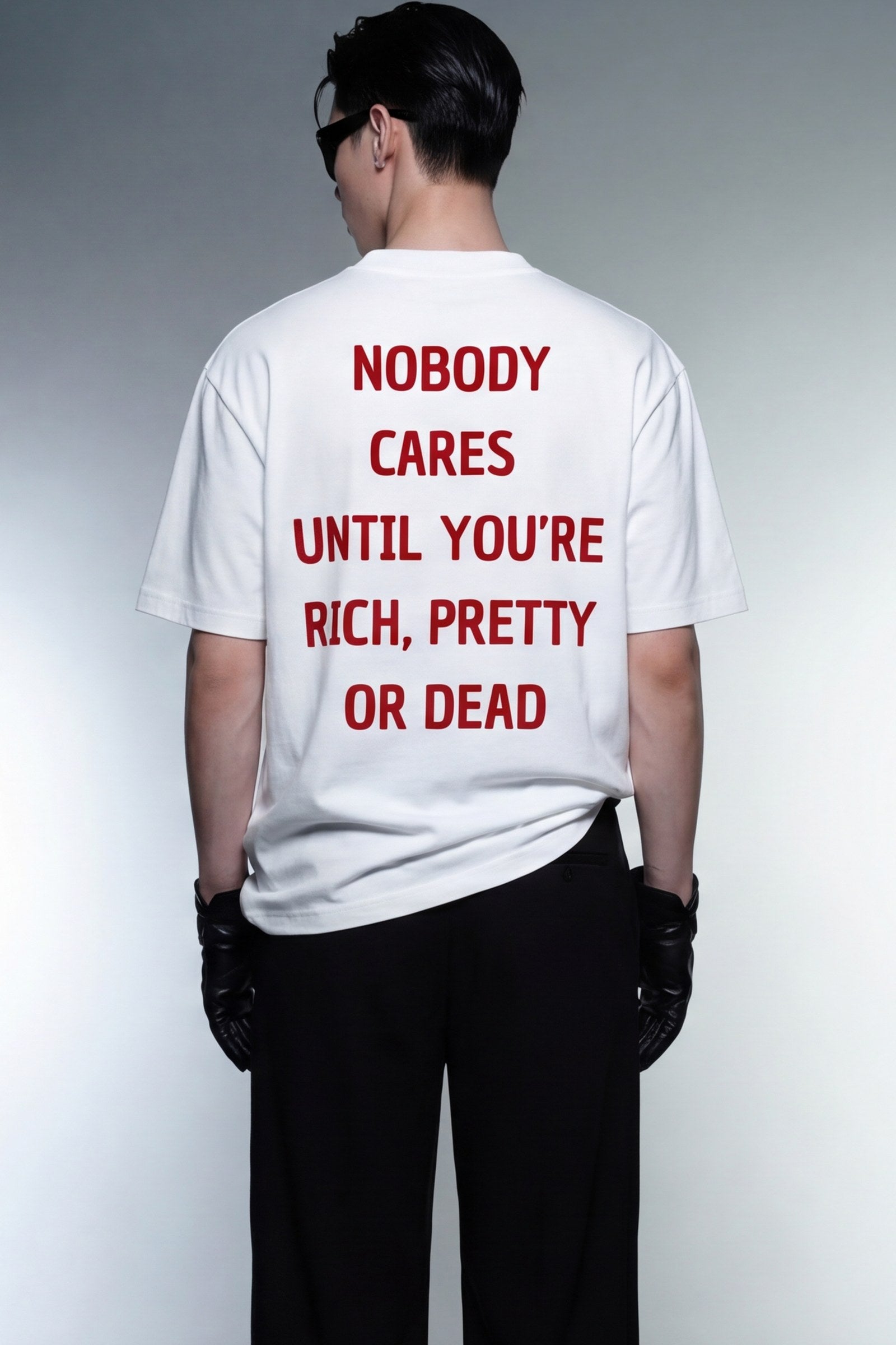 FFS cropped 2:3 | original_media:gid://shopify/MediaImage/30934100574311 | position:6 | Forfksake Nobody White T-Shirt