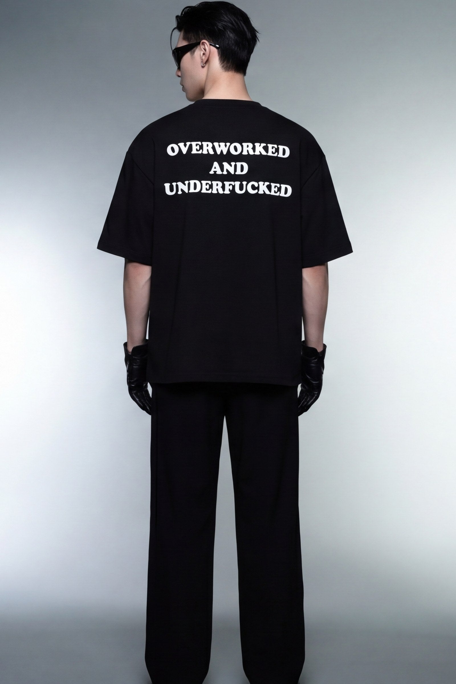 FFS cropped 2:3 | original_media:gid://shopify/MediaImage/30934114730087 | position:6 | Forfksake Overworked And Underfucked T-Shirt Black