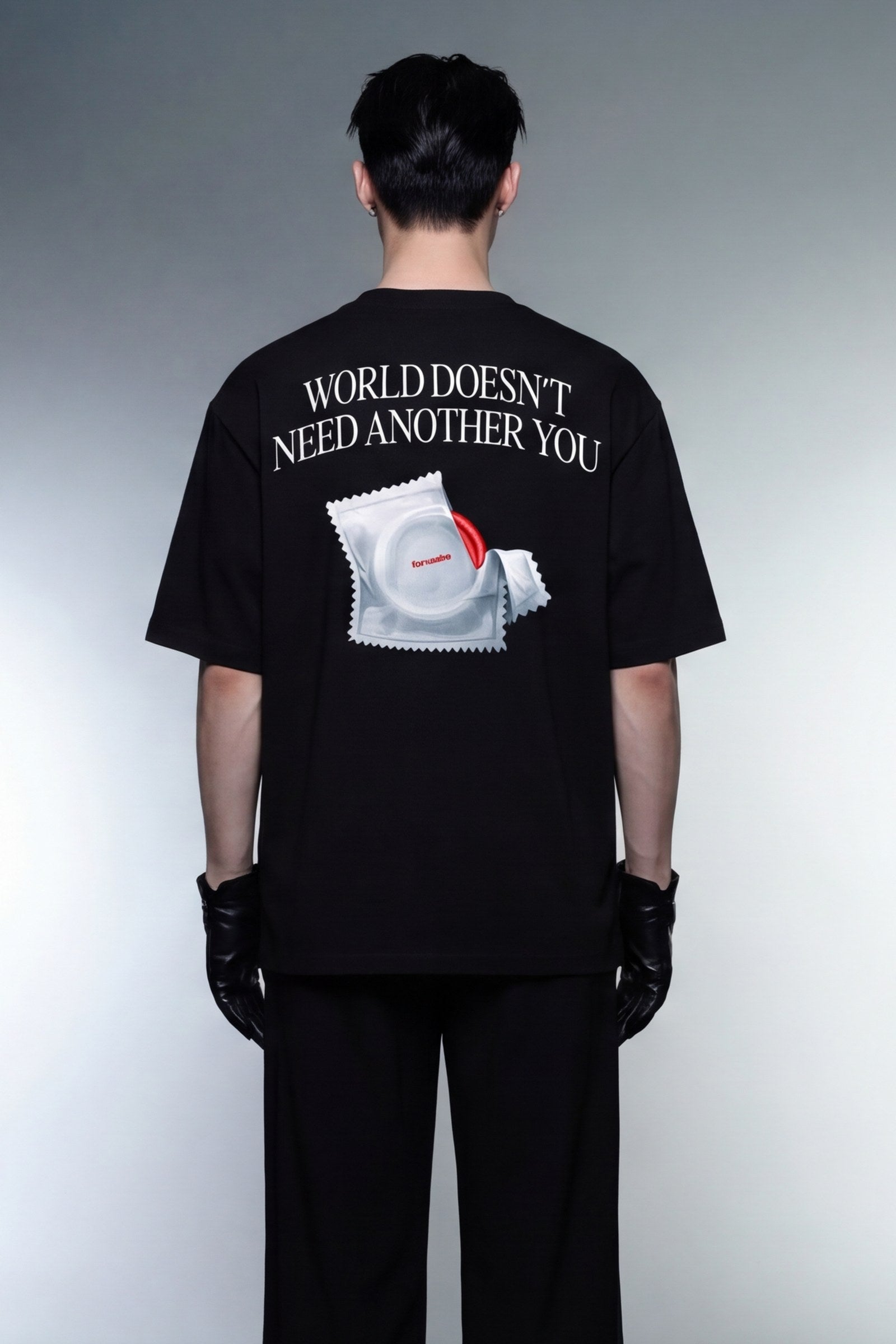 FFS cropped 2:3 | original_media:gid://shopify/MediaImage/30934140911719 | position:6 | Forfksake Protect The World T-Shirt Black
