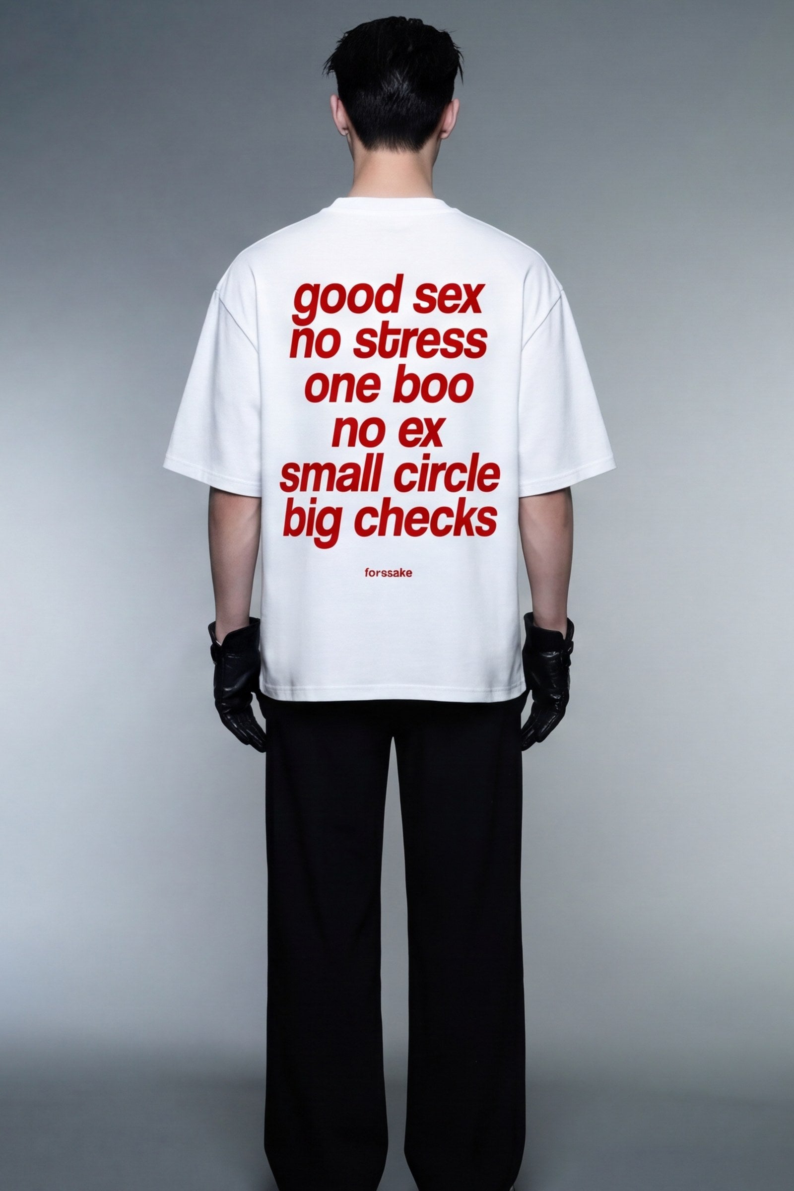 FFS cropped 2:3 | original_media:gid://shopify/MediaImage/30934190391399 | position:6 | Forfksake Small Circle Big Checks T-Shirt White