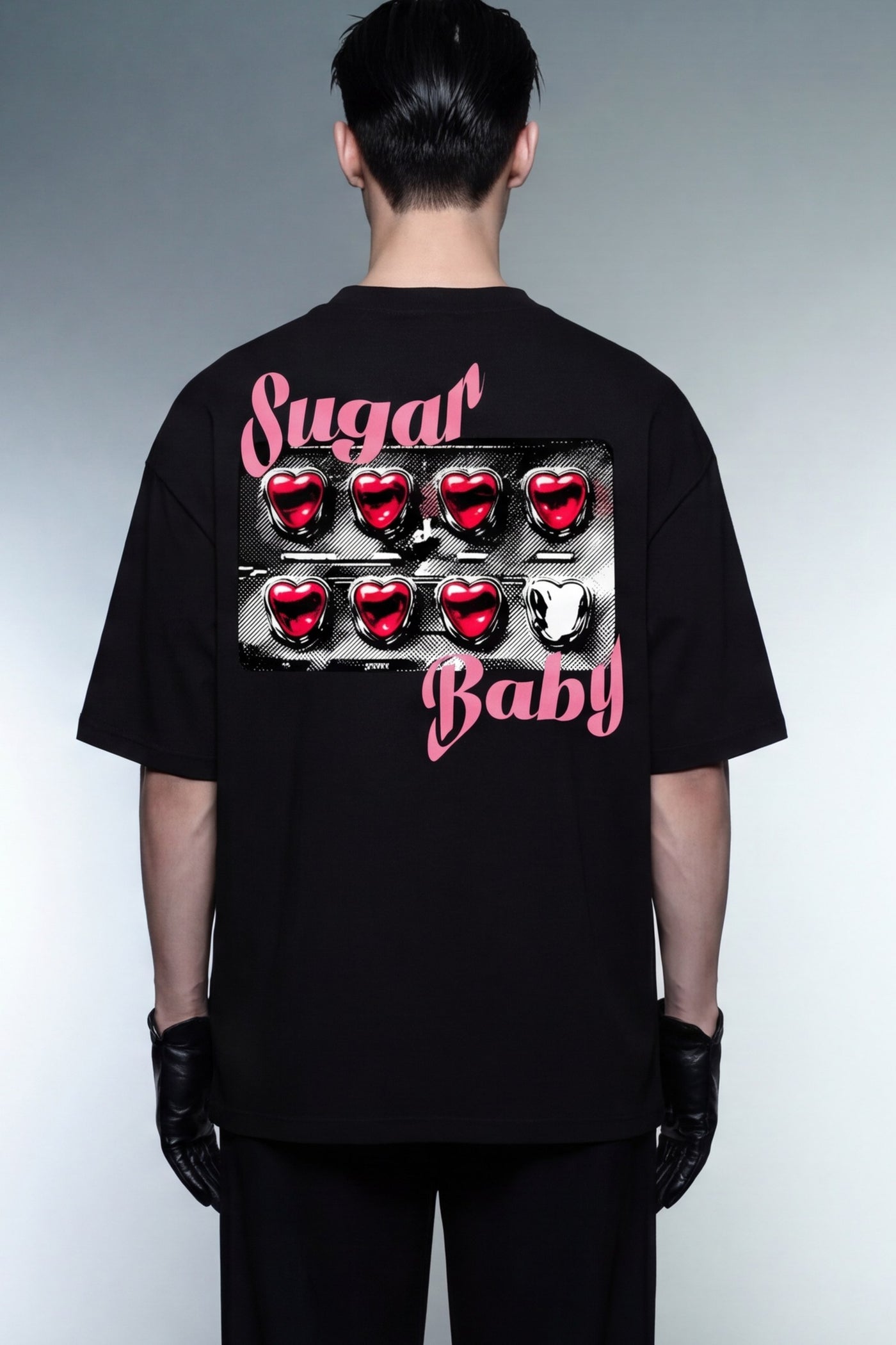 FFS cropped 2:3 | original_media:gid://shopify/MediaImage/30934240428135 | position:6 | Forfksake Sugar Baby Pills Black T-Shirt