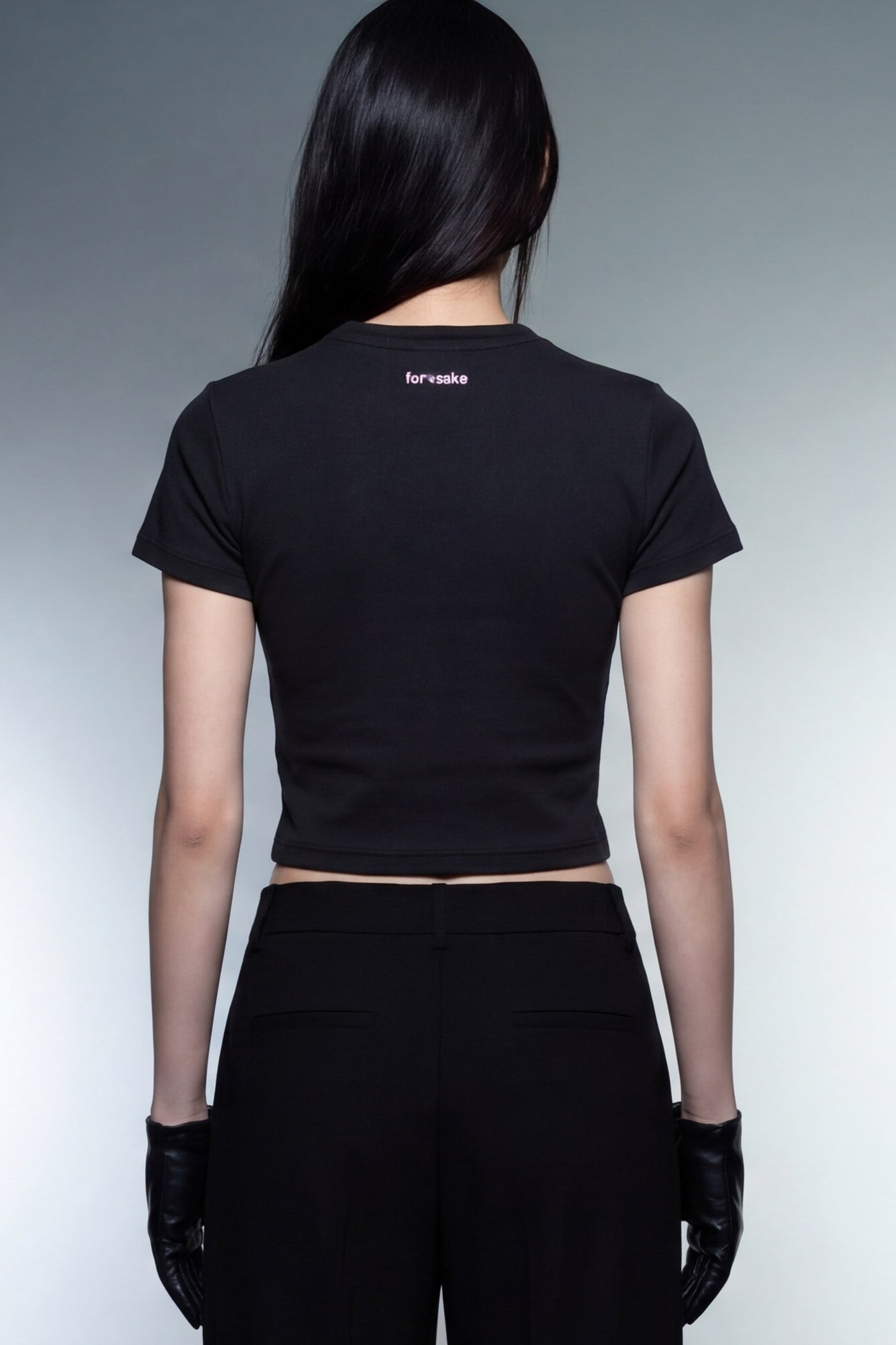 FFS cropped 2:3 | original_media:gid://shopify/MediaImage/30934267494503 | position:6 | Forfksake Ugly Pink Baby Tee