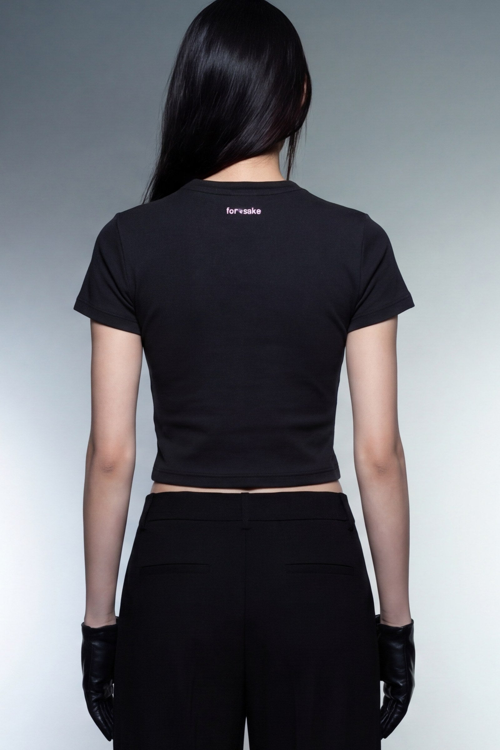 FFS cropped 2:3 | original_media:gid://shopify/MediaImage/30934267494503 | position:6 | Forfksake Ugly Pink Baby Tee