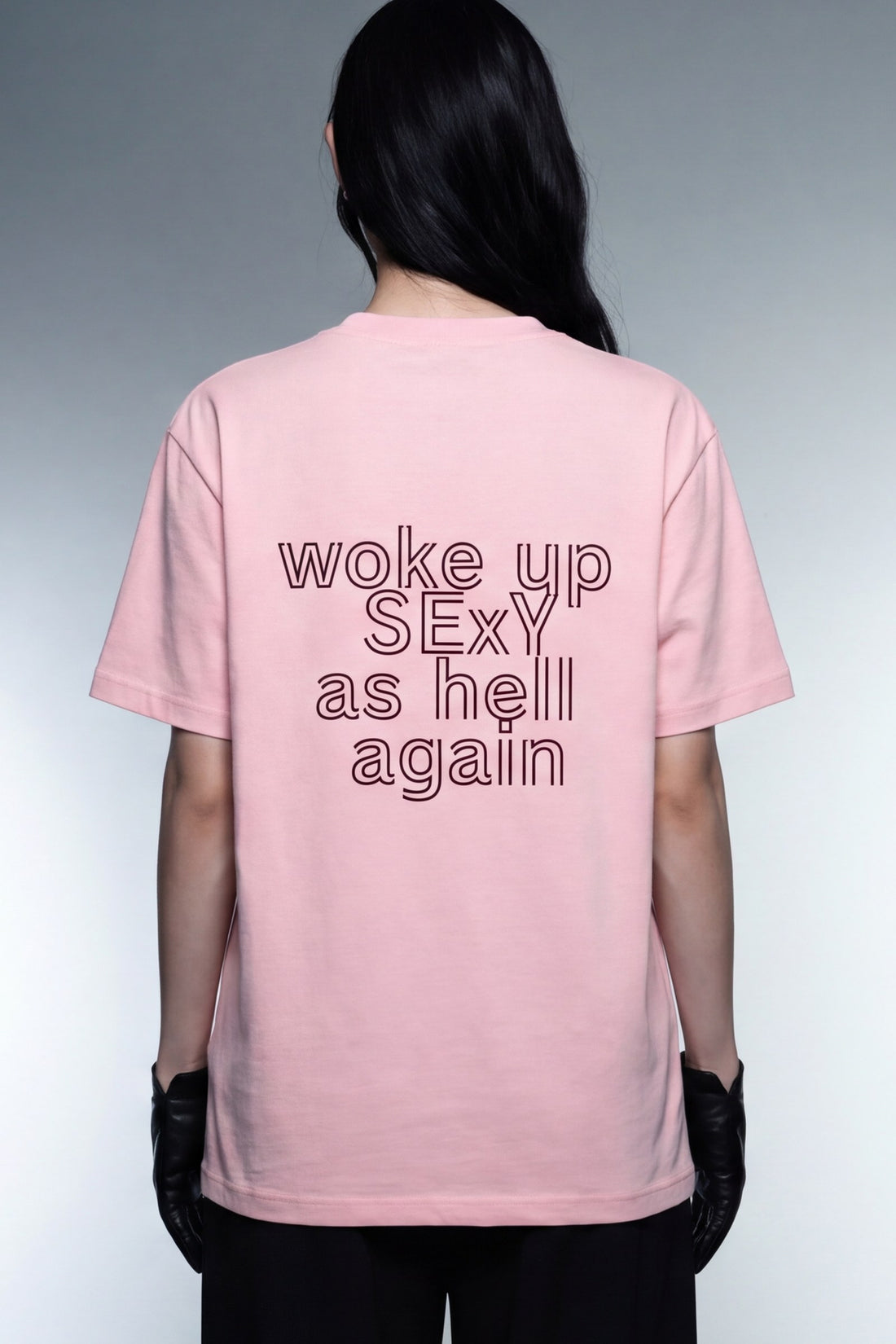 FFS cropped 2:3 | original_media:gid://shopify/MediaImage/30934295445607 | position:6 | Forfksake Woke Up Sexy Pink T-Shirt