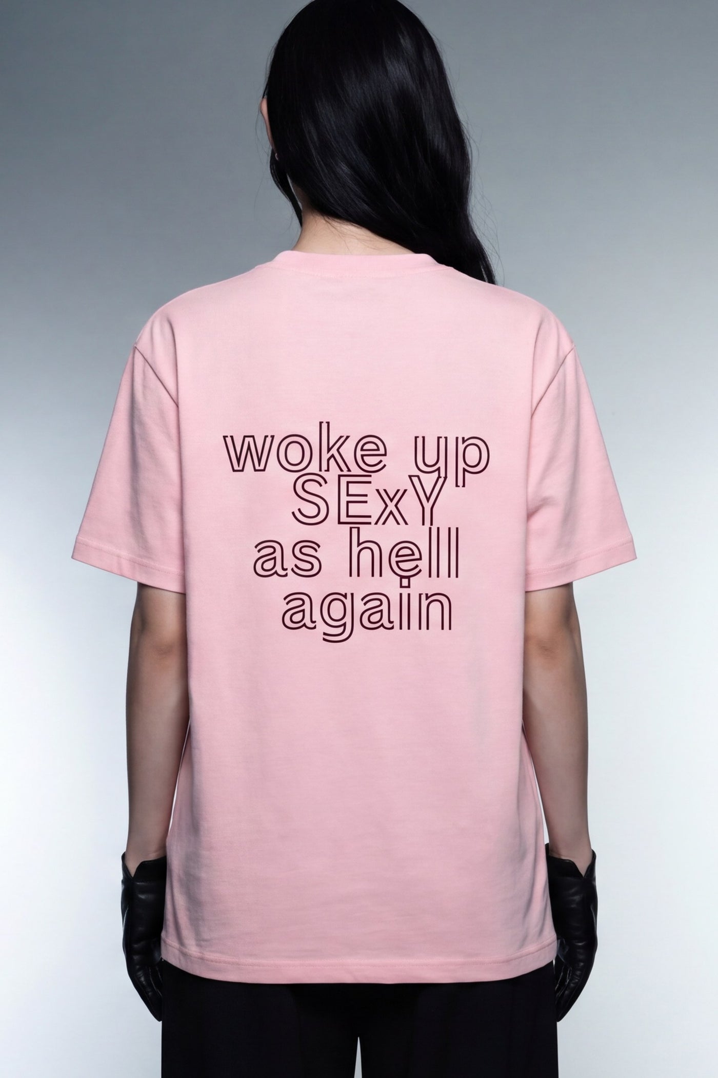 FFS cropped 2:3 | original_media:gid://shopify/MediaImage/30934295445607 | position:6 | Forfksake Woke Up Sexy Pink T-Shirt