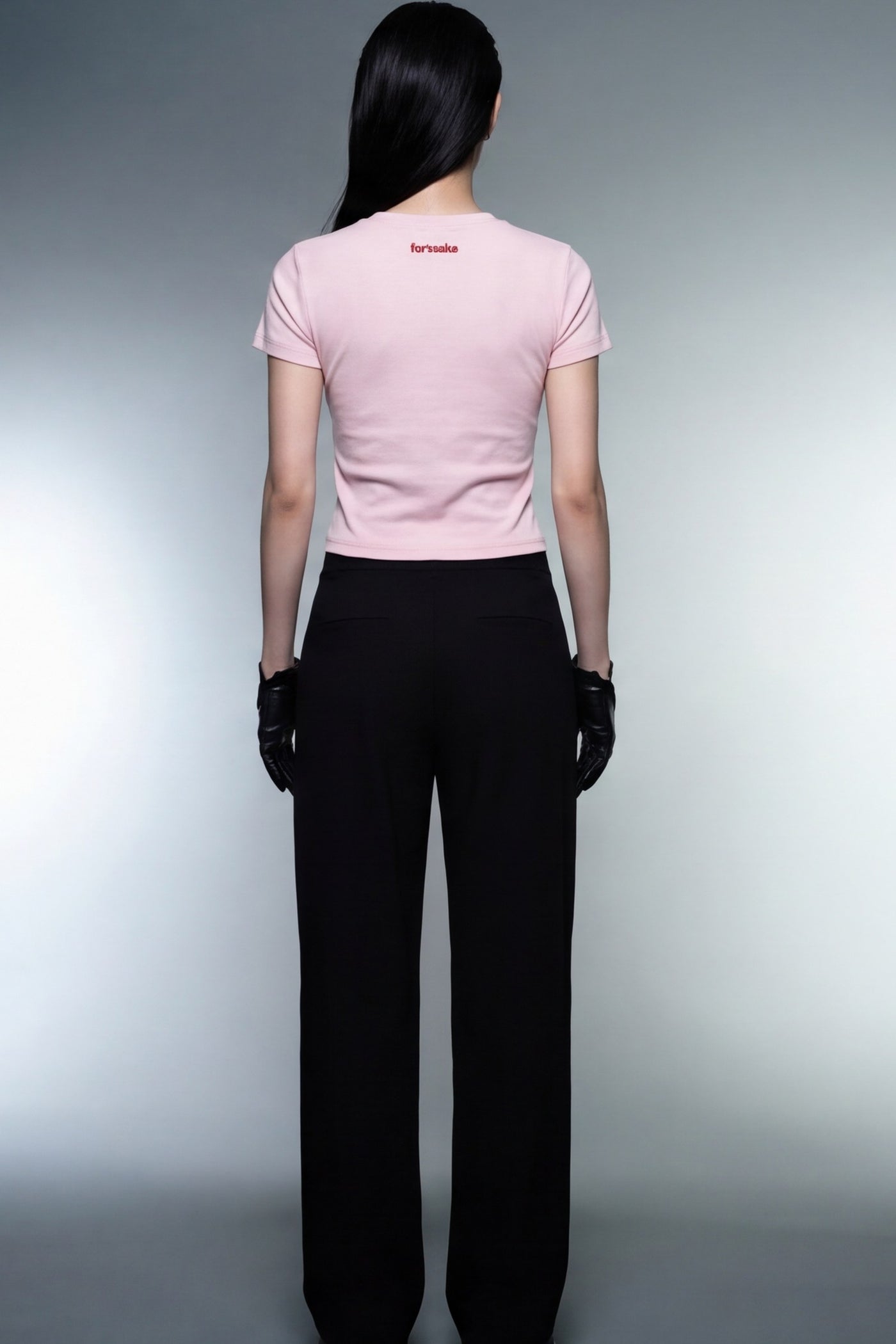 FFS cropped 2:3 | original_media:gid://shopify/MediaImage/30934300590183 | position:6 | Forfksake Work Pink Baby Tee