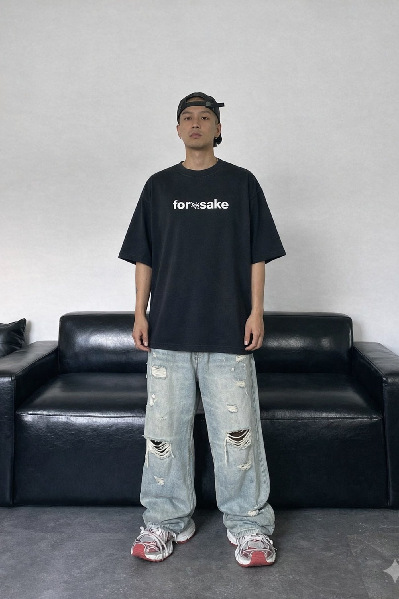 FFS cropped 2:3 | original_media:gid://shopify/MediaImage/30934349643879 | position:6 | Forfksake Handle With Care Black T-Shirt