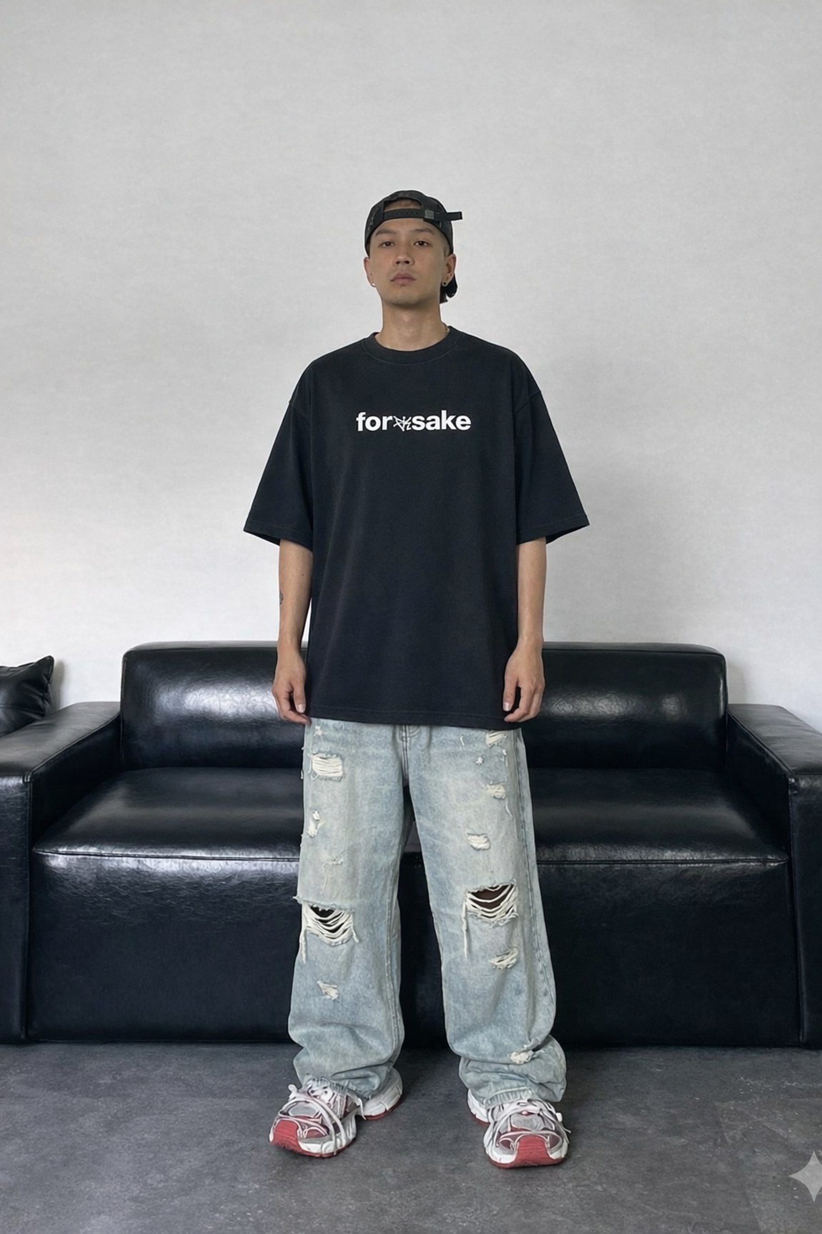 FFS cropped 2:3 | original_media:gid://shopify/MediaImage/30934349643879 | position:6 | Forfksake Handle With Care Black T-Shirt