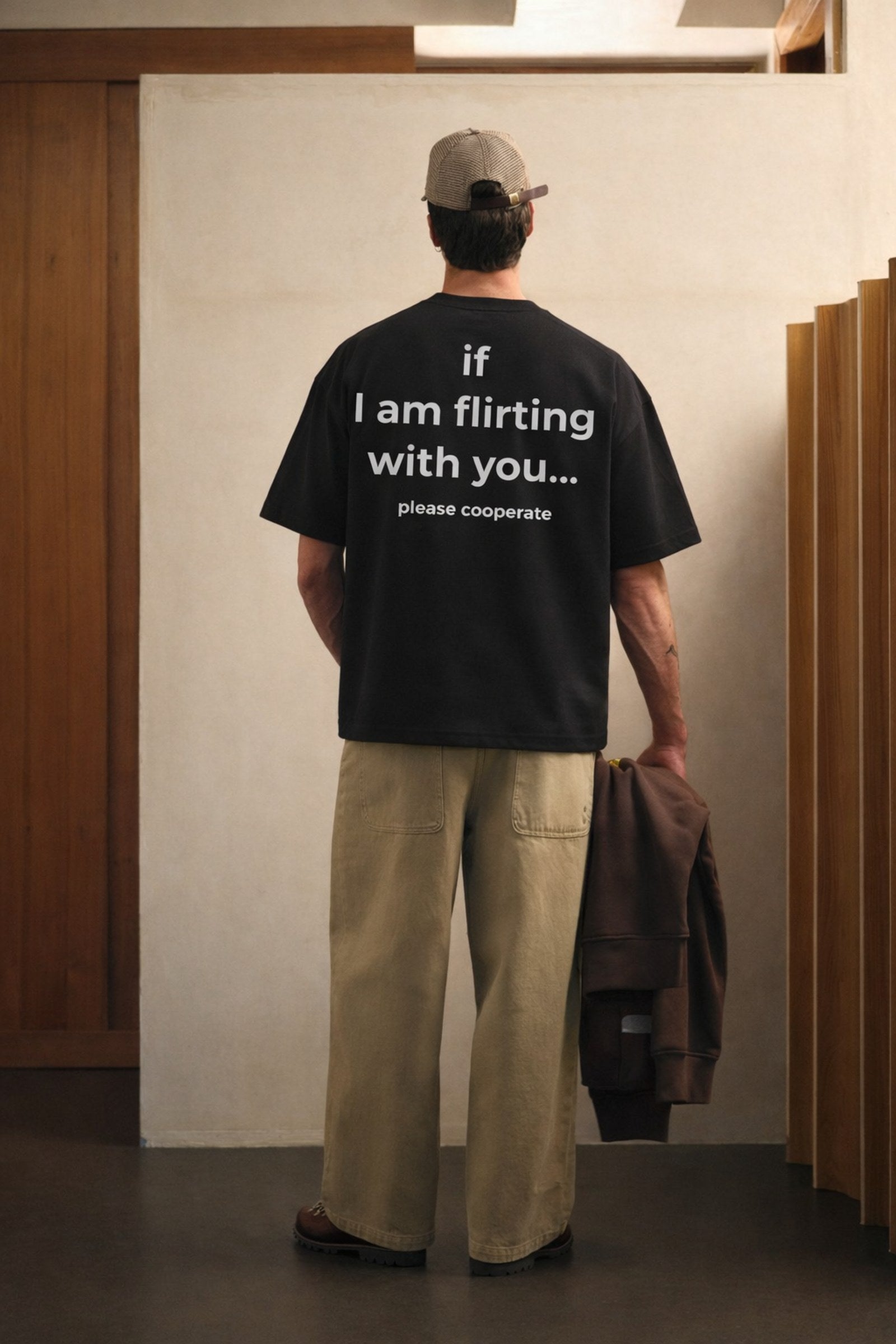 FFS cropped 2:3 | original_media:gid://shopify/MediaImage/30934350135399 | position:6 | Forfksake If I'm Flirting With You Black T-Shirt