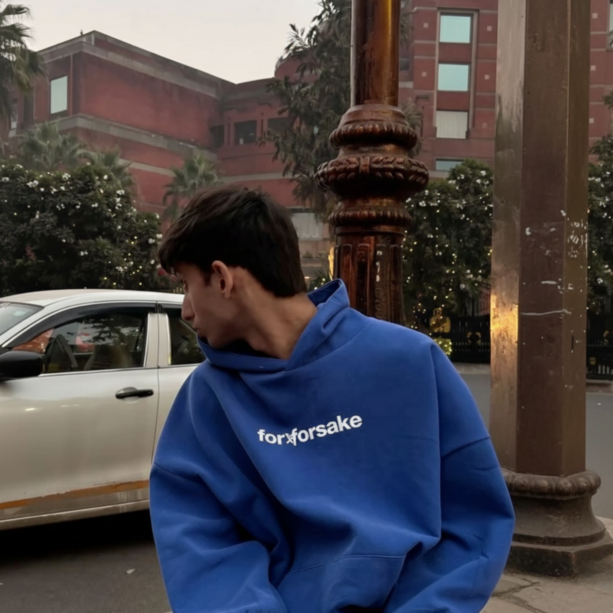 FORFKSAKE DIRTY MARTINI CLUB BLUE HOODIE