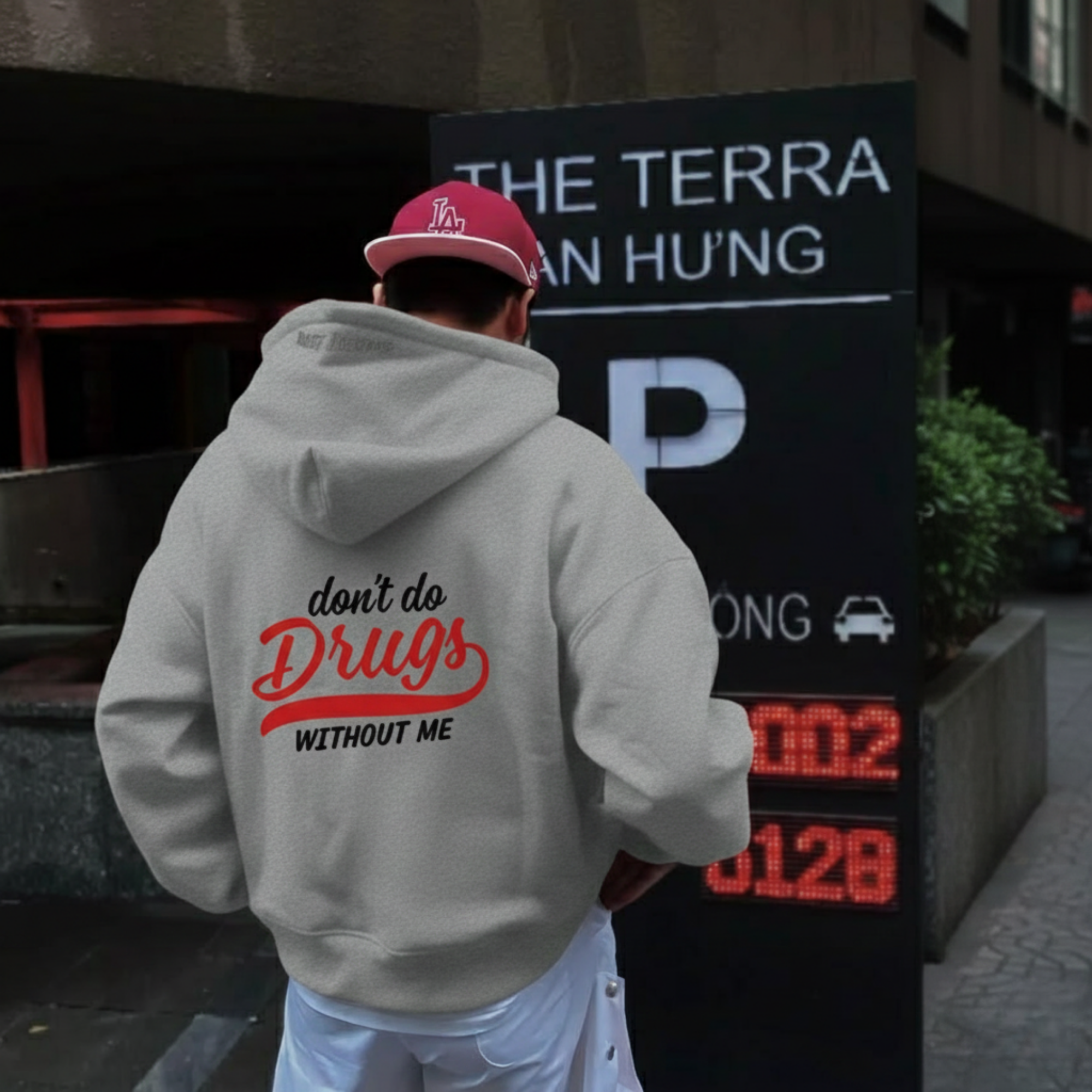 FORFKSAKE DON_T DO DRUGS GREY HOODIE