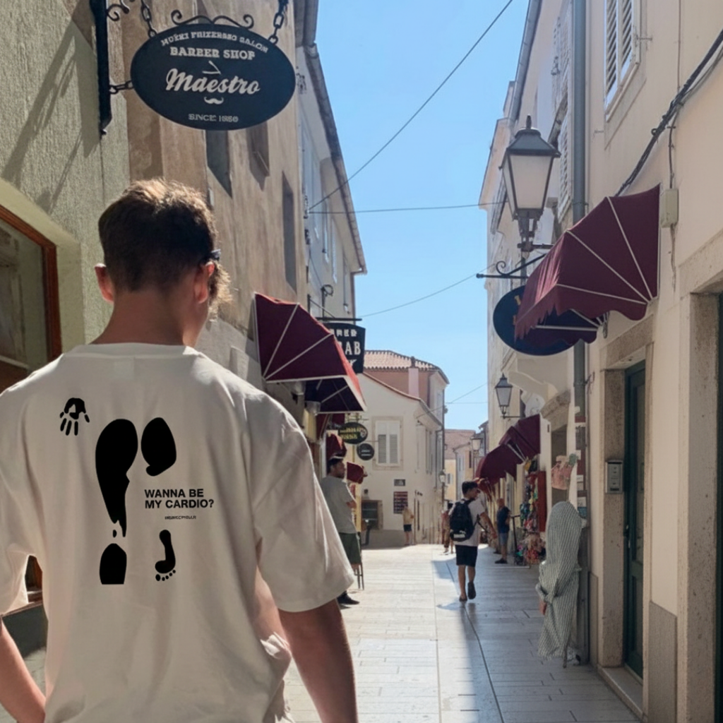 FORFKSAKE CARDIO WHITE T-SHIRT