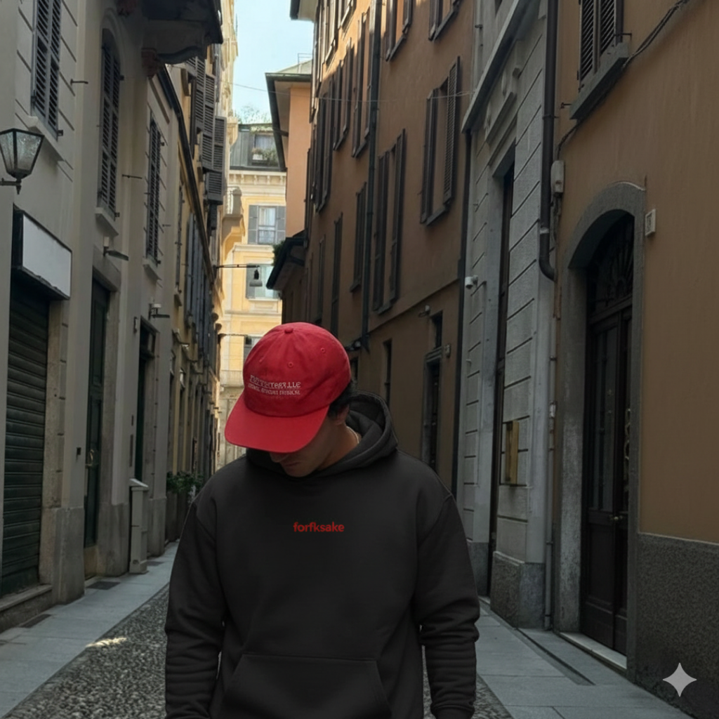 FORFKSAKE FEELING LUCKY ACE BLACK HOODIE