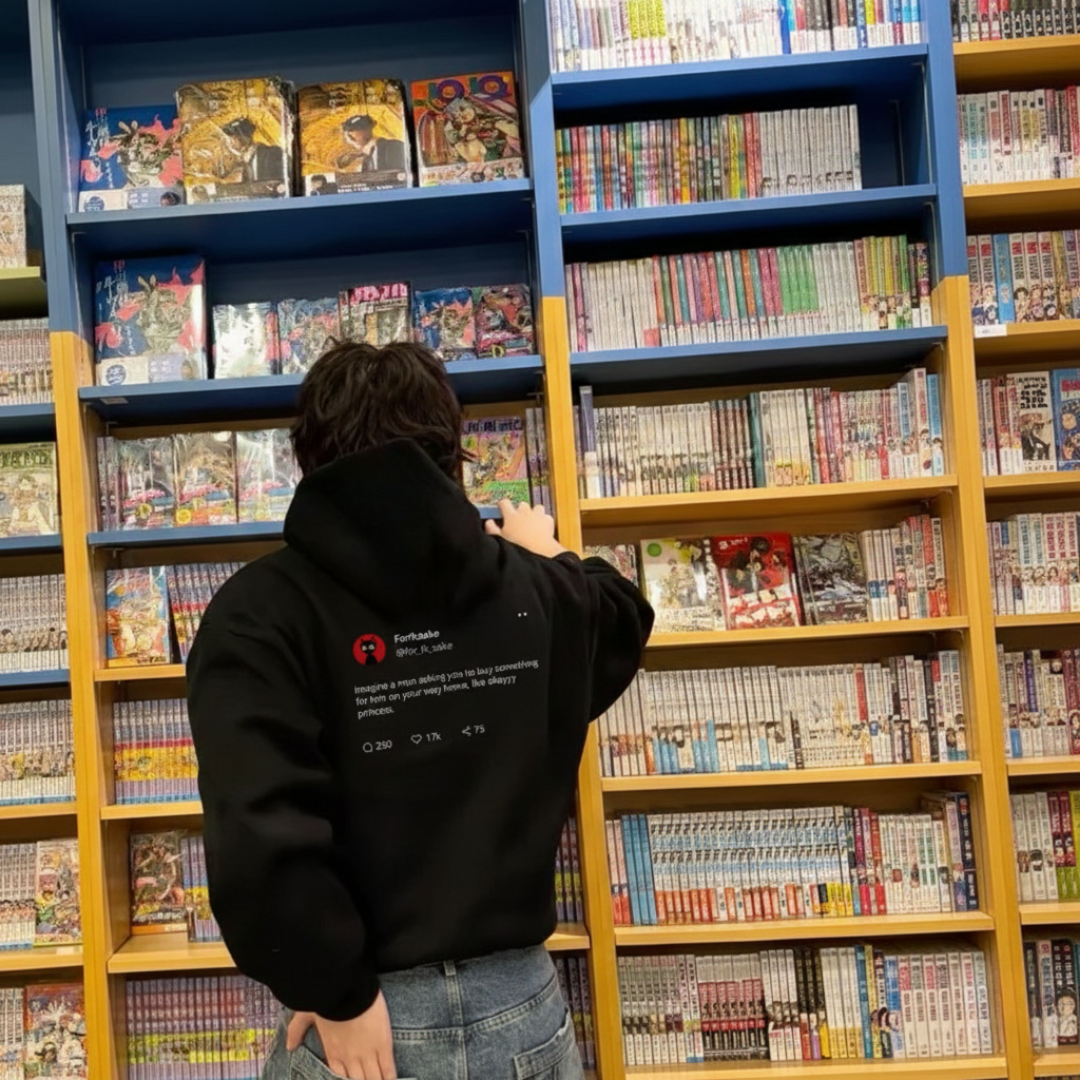 FORFKSAKE OKAYYY PRINCESS BLACK HOODIE