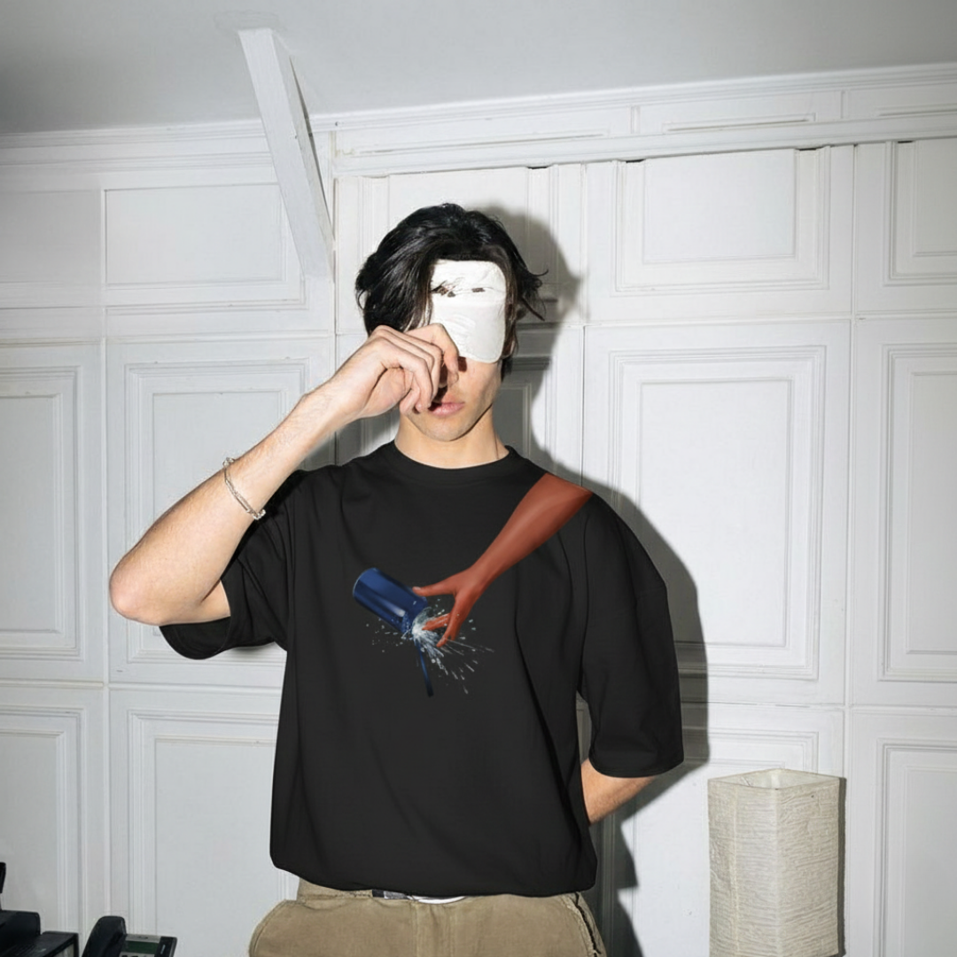 FORFKSAKE PURE ELIXIR BLACK T-SHIRT