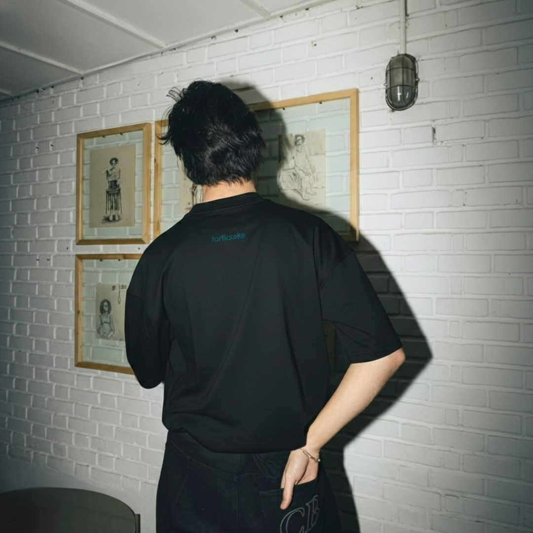 FORFKSAKE PURE ELIXIR BLACK T-SHIRT