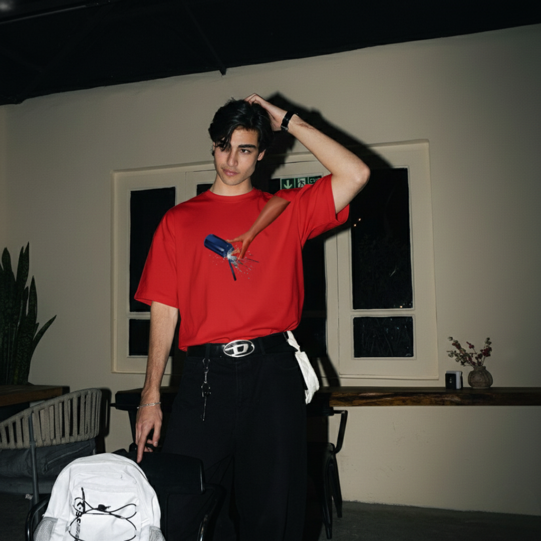 FORFKSAKE PURE ELIXIR RED T-SHIRT