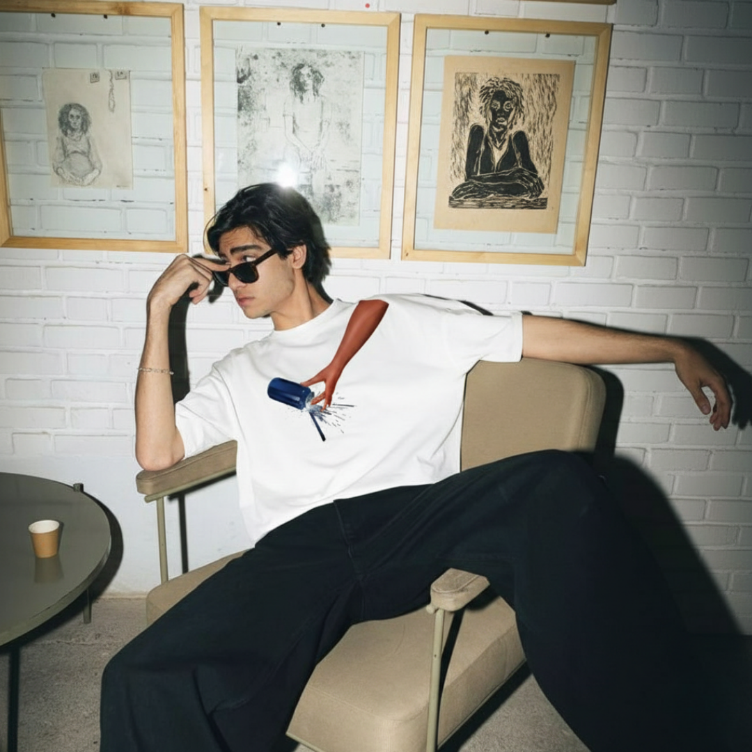 FORFKSAKE PURE ELIXIR WHITE T-SHIRT