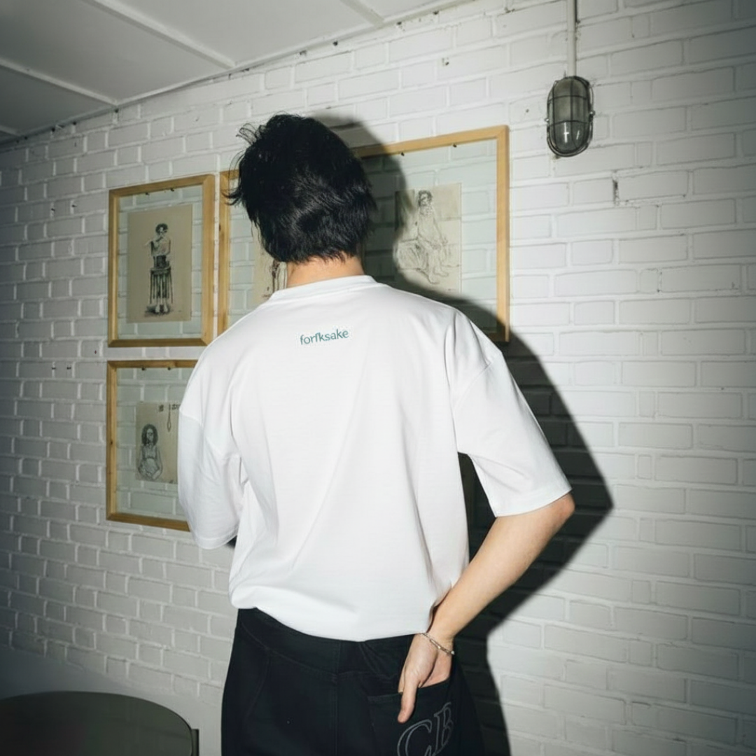 FORFKSAKE PURE ELIXIR WHITE T-SHIRT