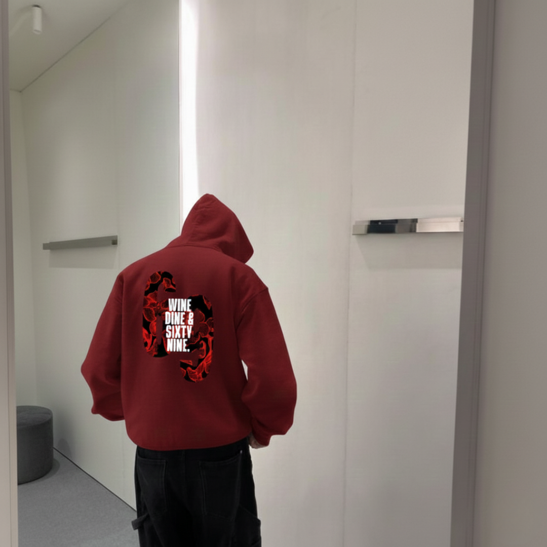 FORFKSAKE SIXTY NINE RED HOODIE